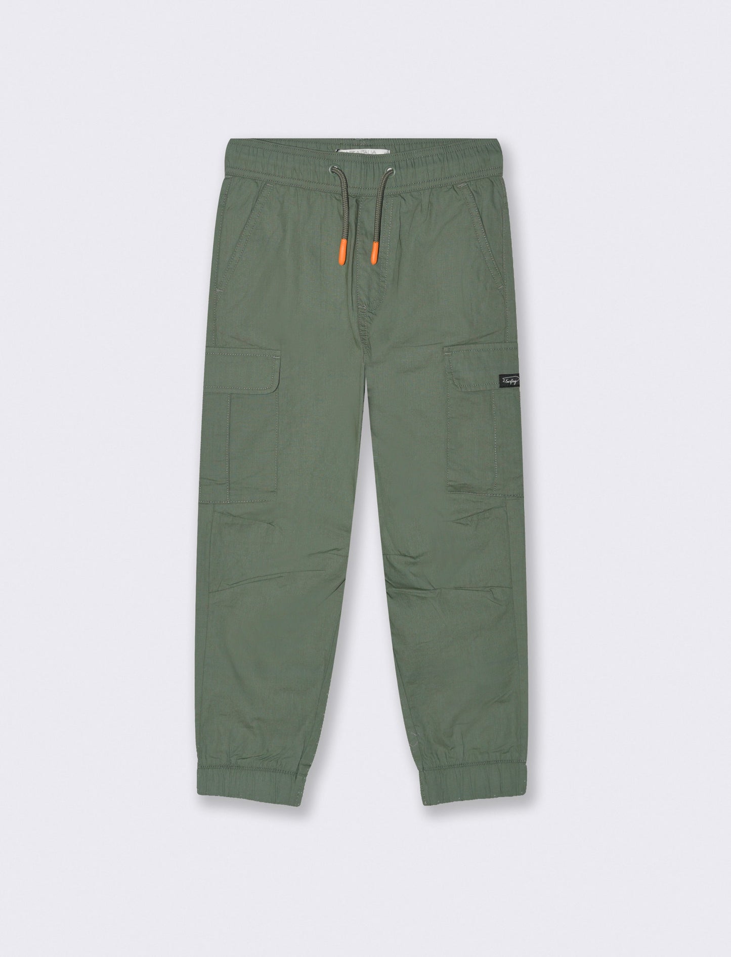 Pantalone modello cargo in cotone da bambino - Verde