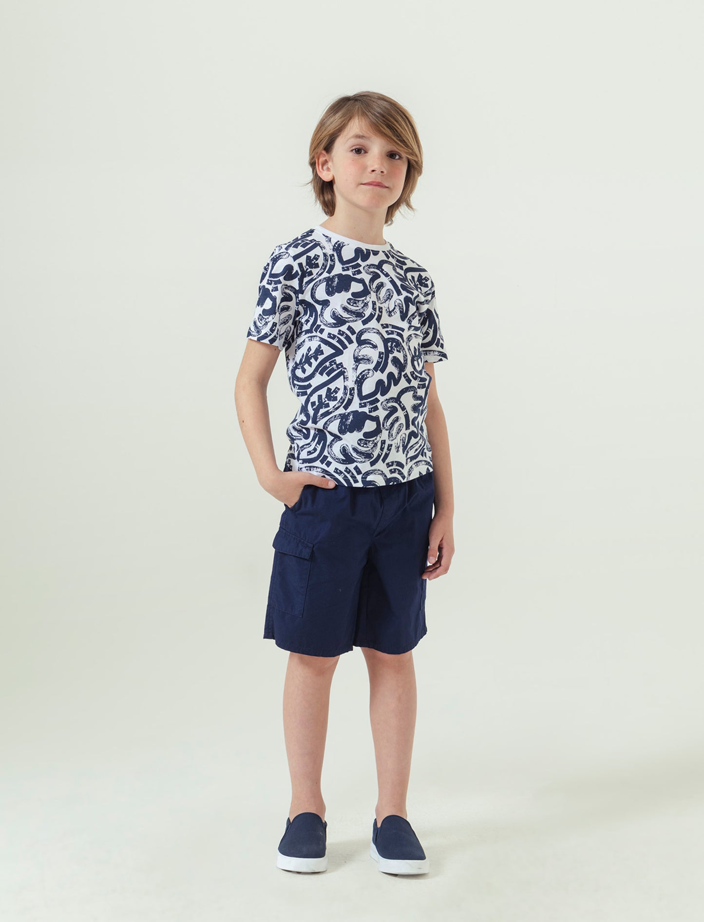 Bermuda cargo da bambino - Blu