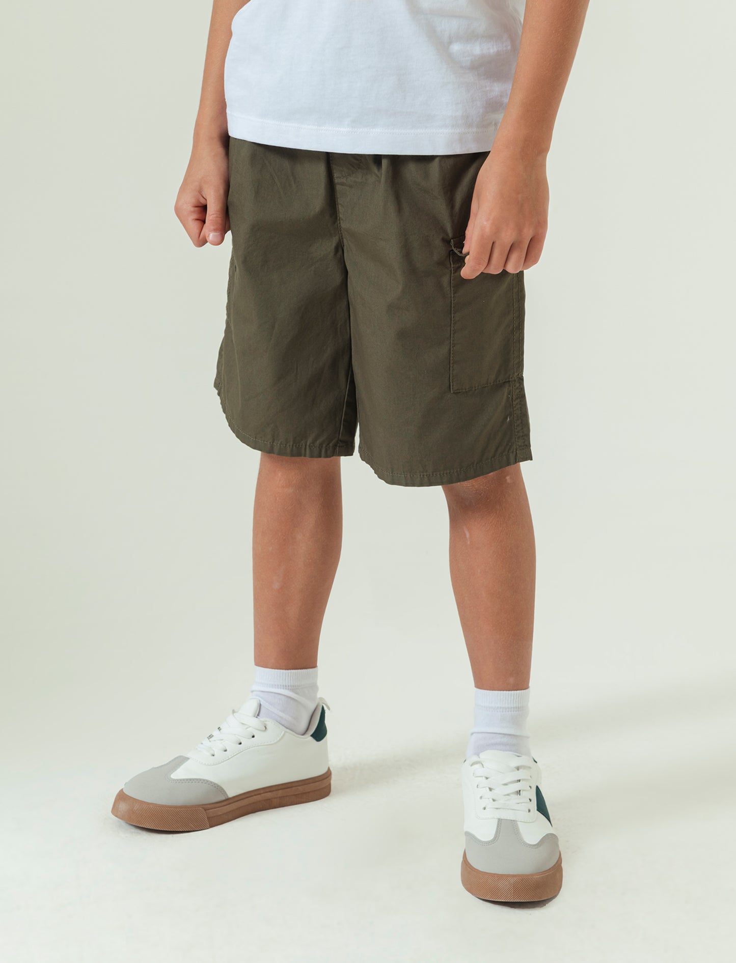 Bermuda cargo da bambino - Verde militare