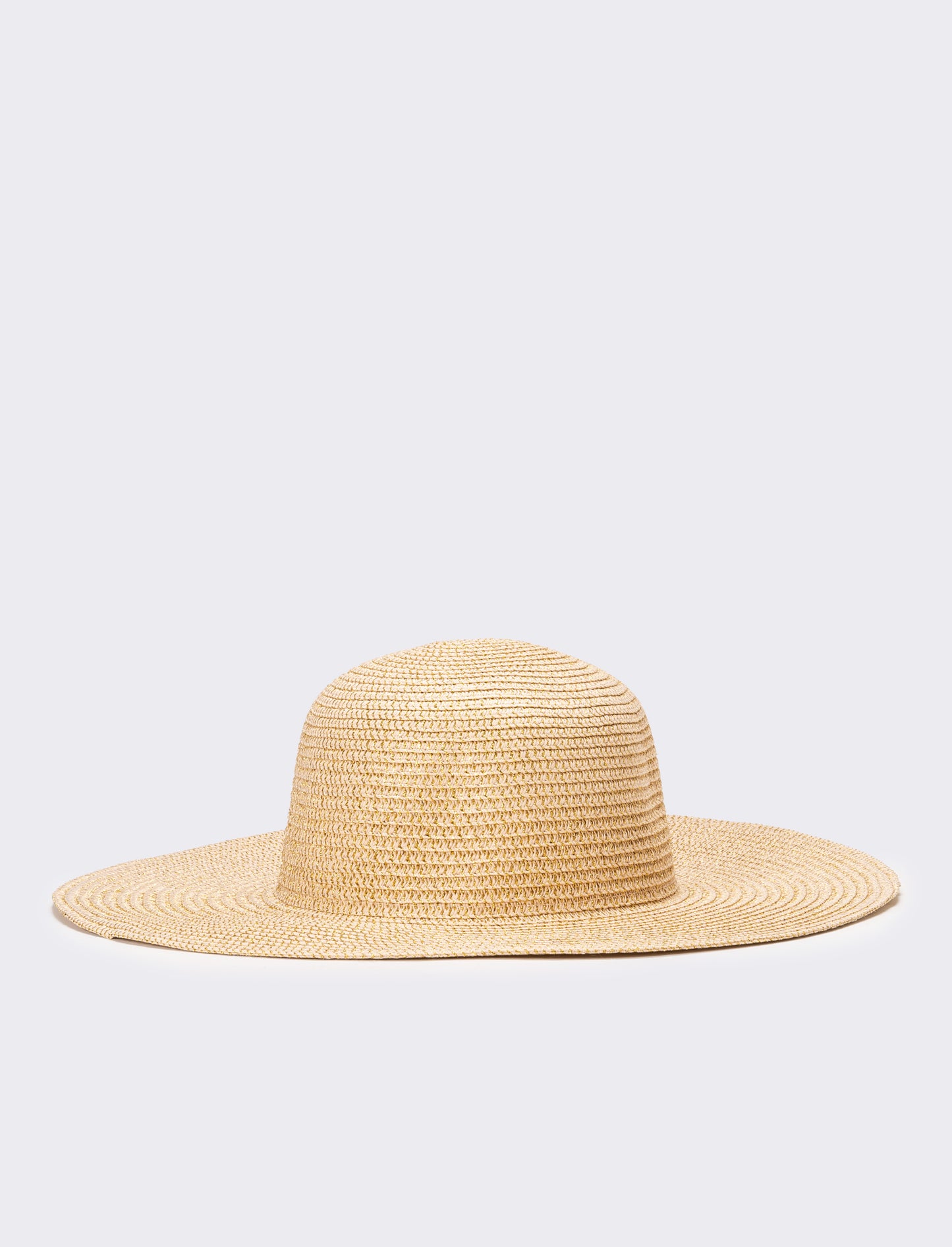 Cappello donna falda larga con lurex - Rosa
