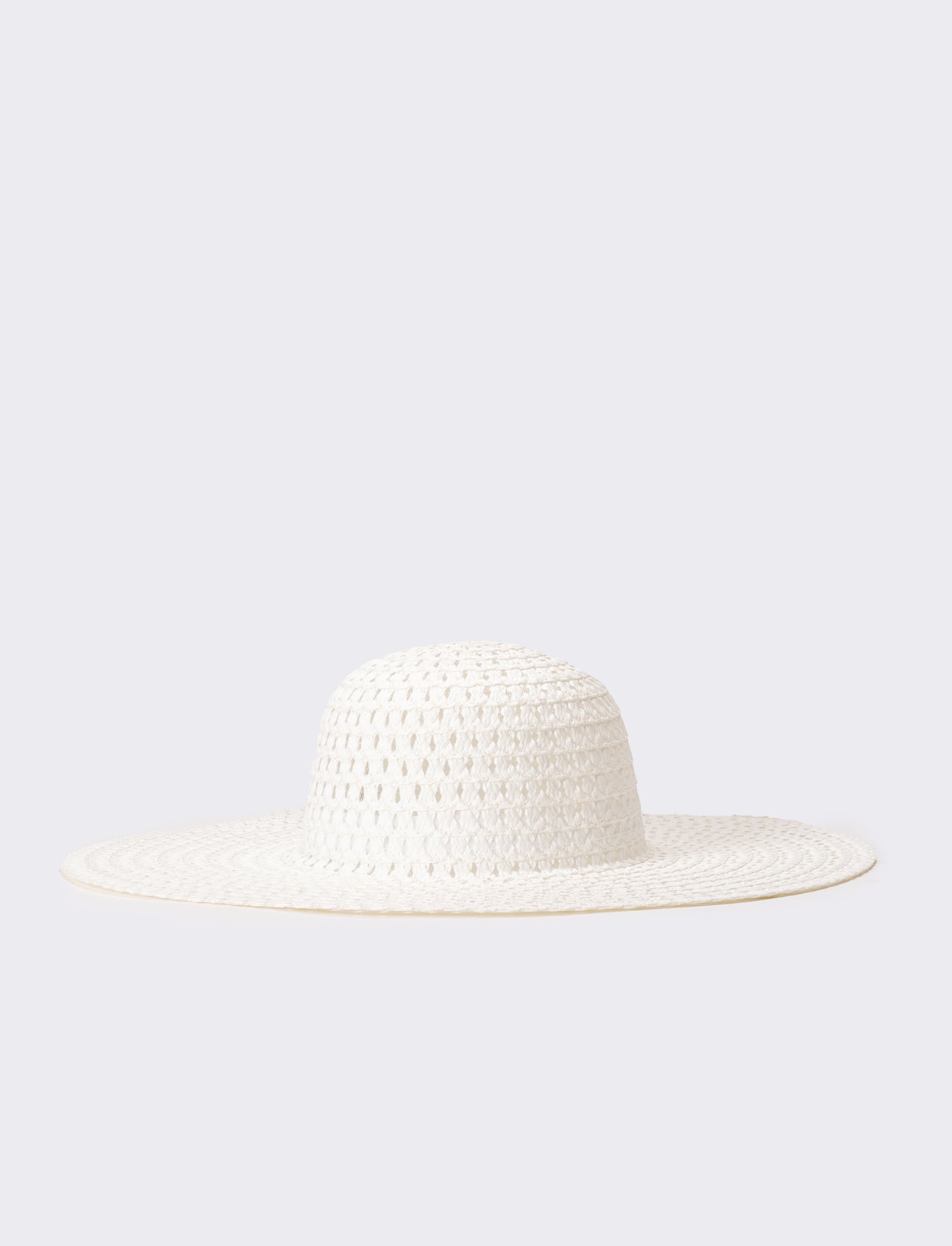 Cappello donna a falda larga - Bianco