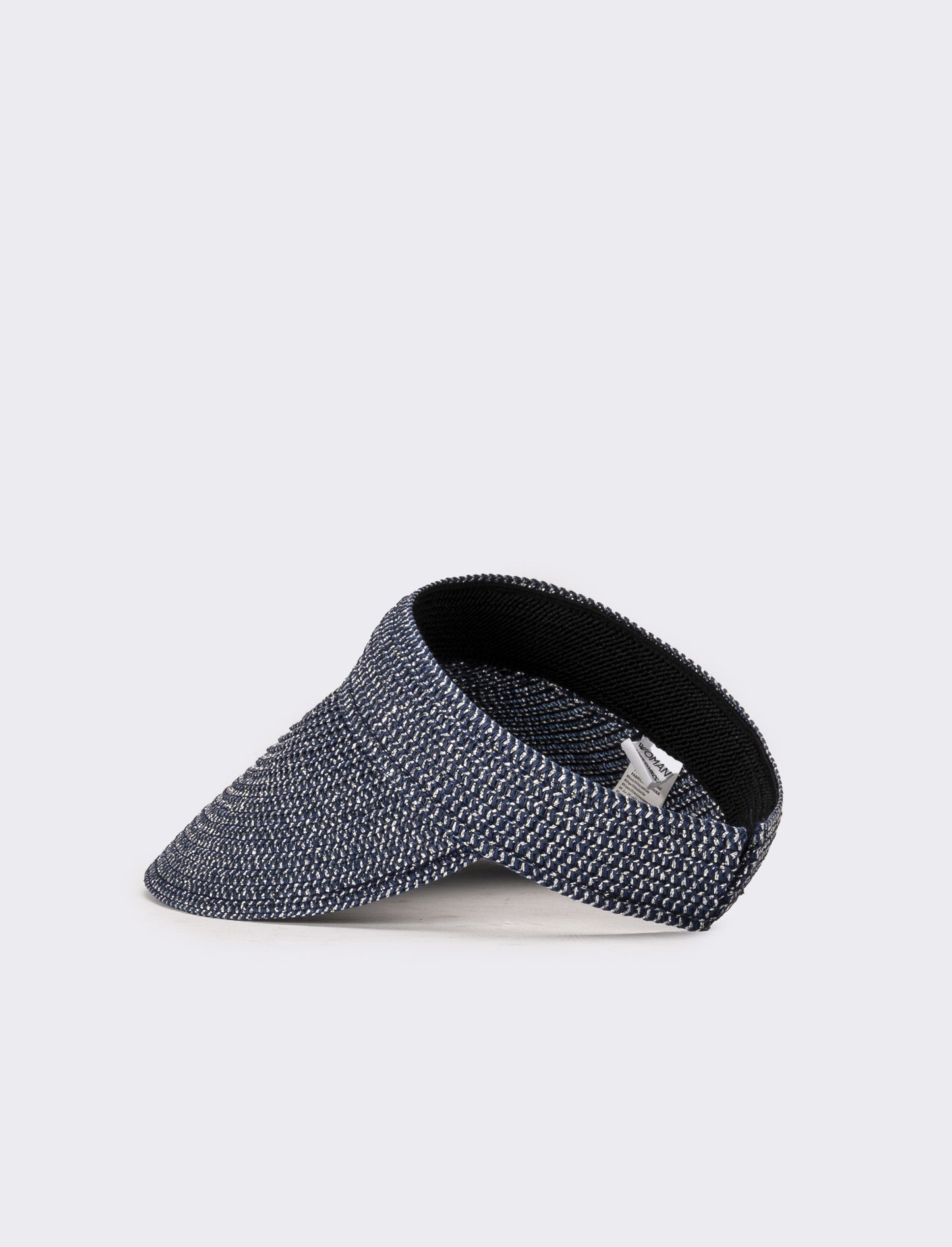 Cappello donna visiera unita in paglia - Blu