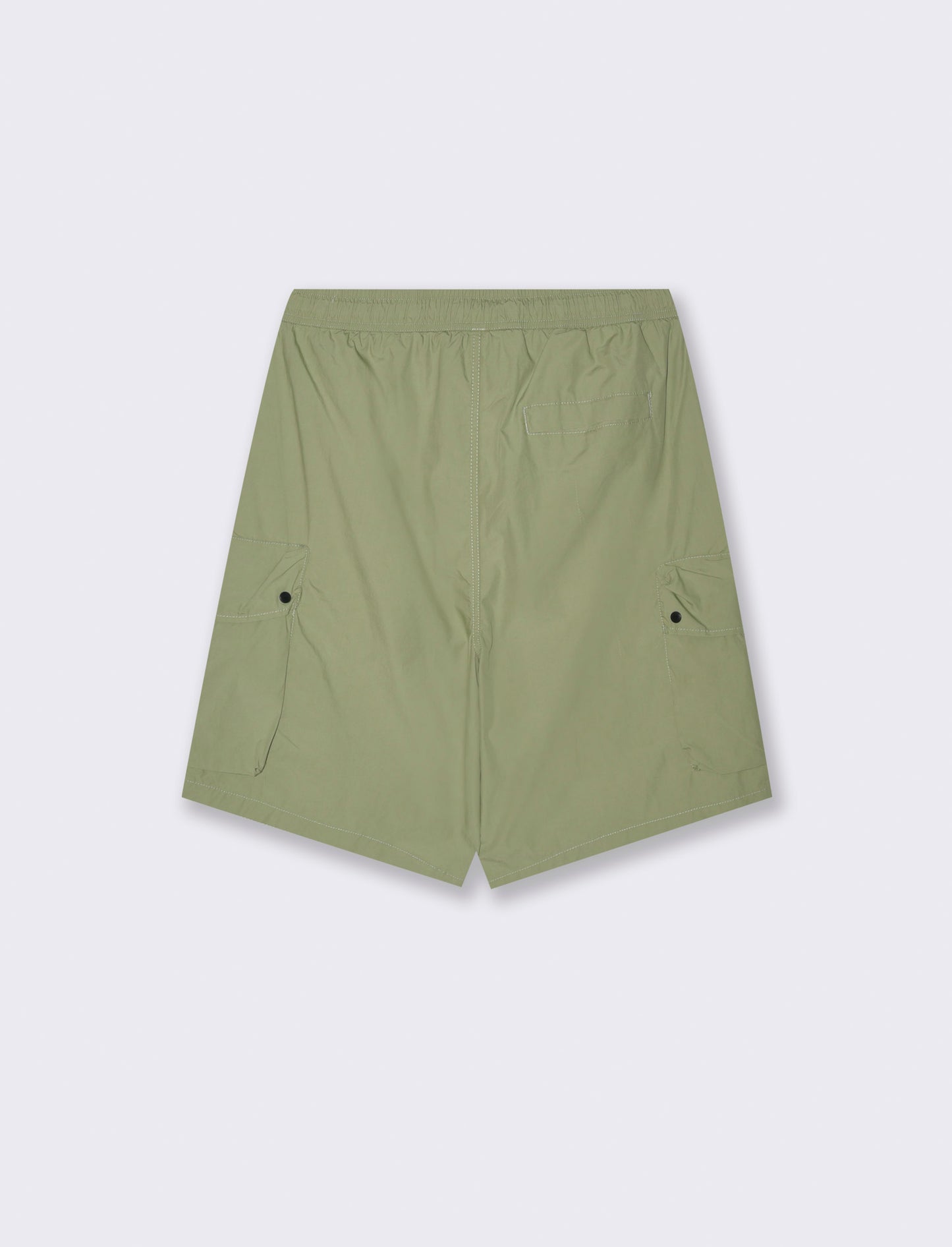 Bermuda cargo con cinturino relaxed fit da uomo - Verde salvia