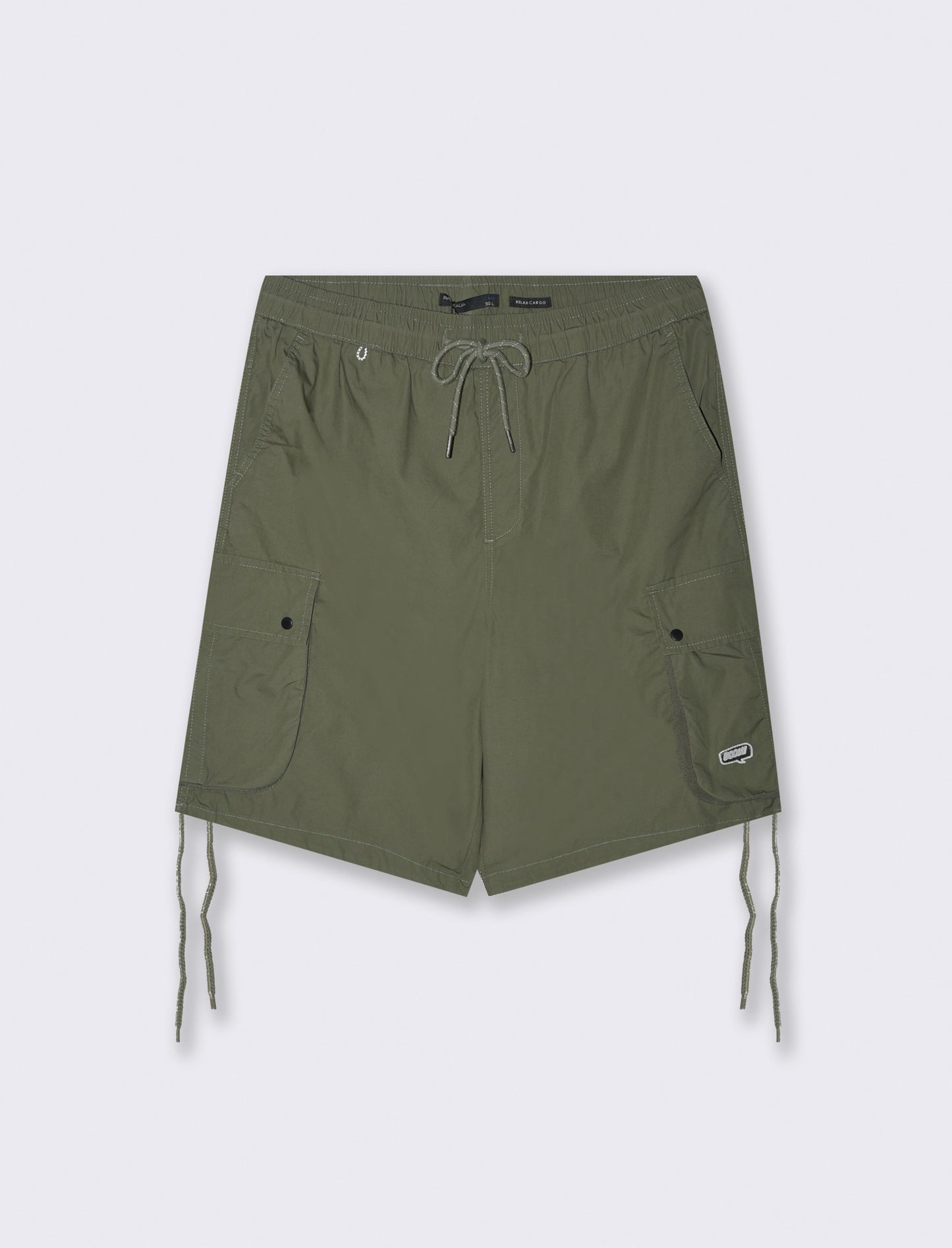 Bermuda jogger cargo relaxed fit da uomo - Verde militare