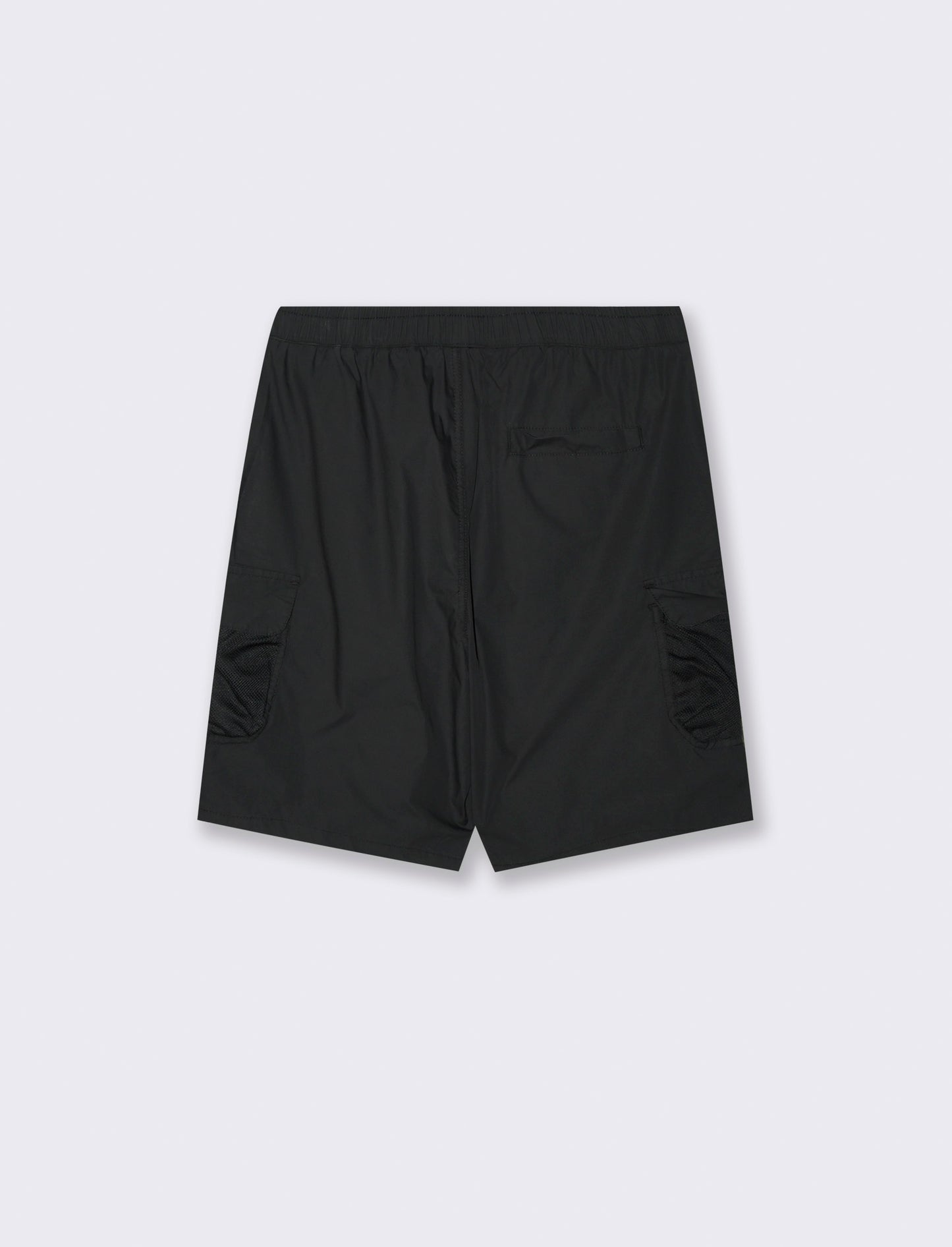 Bermuda cargo con cinturino relaxed fit da uomo - Nero