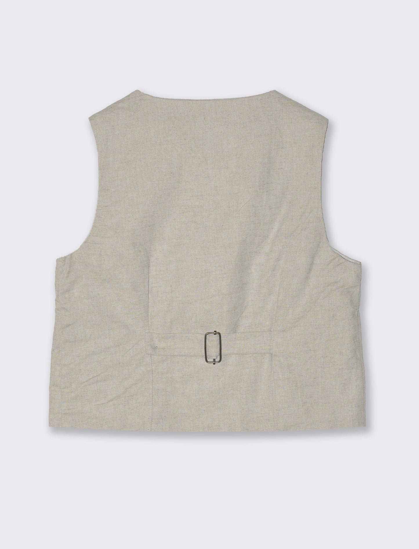 Gilet in lino da bambino - Beige