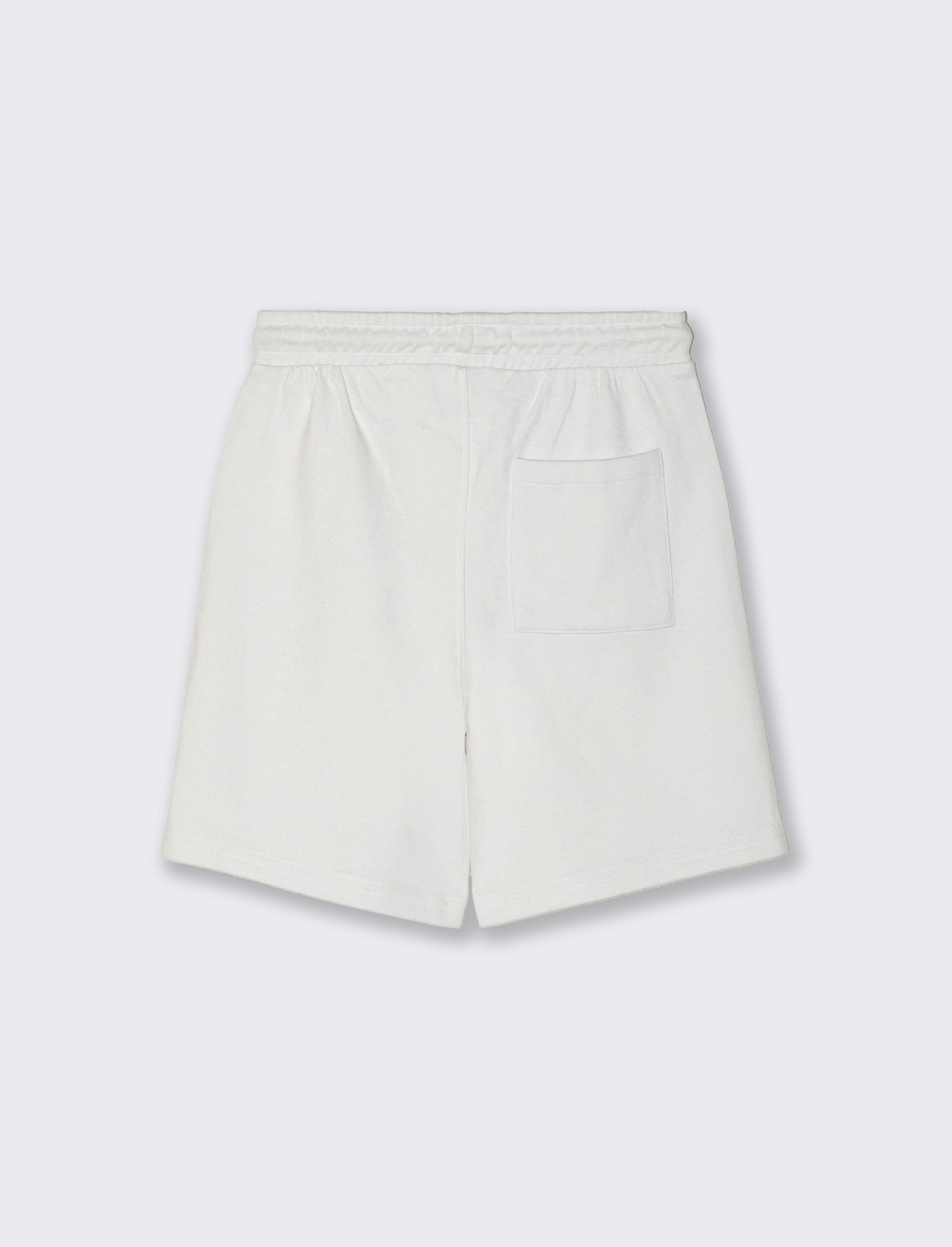 Bermuda in piquè con elastico in vita da bambino - Bianco sporco