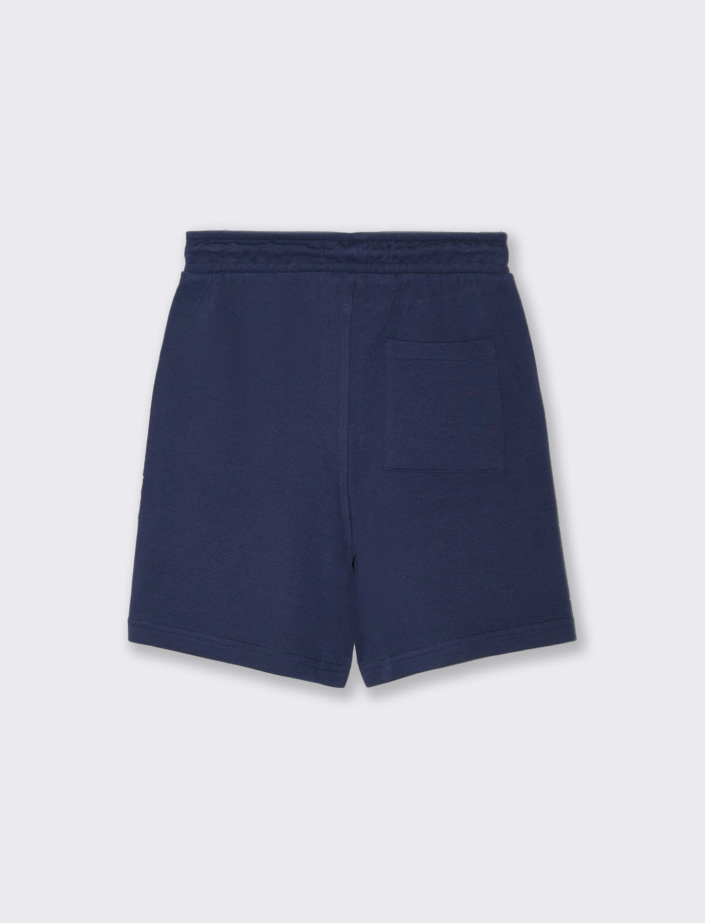 Bermuda in piquè con elastico in vita da bambino - Blu