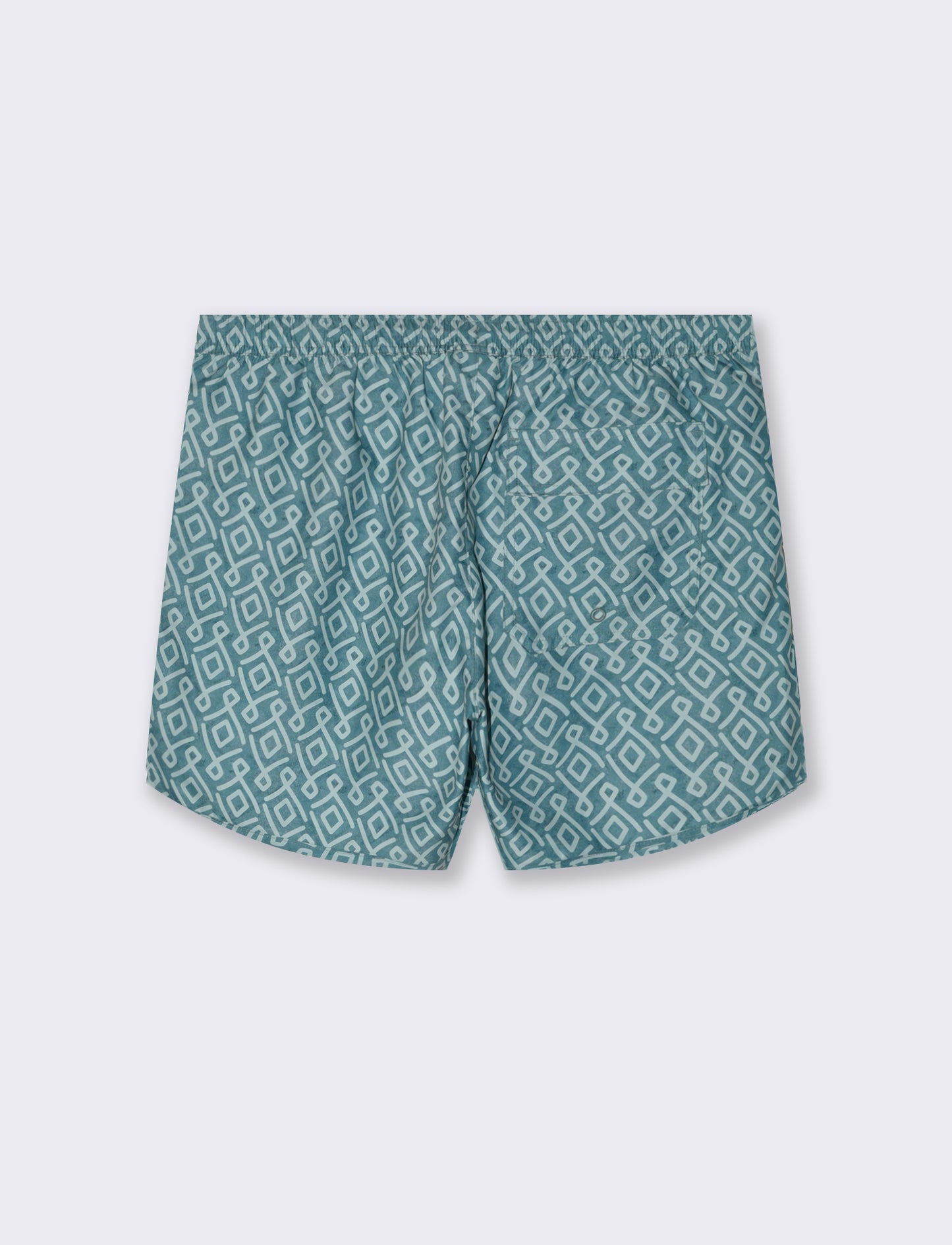 Costume con stampa geometrica da uomo - Verde