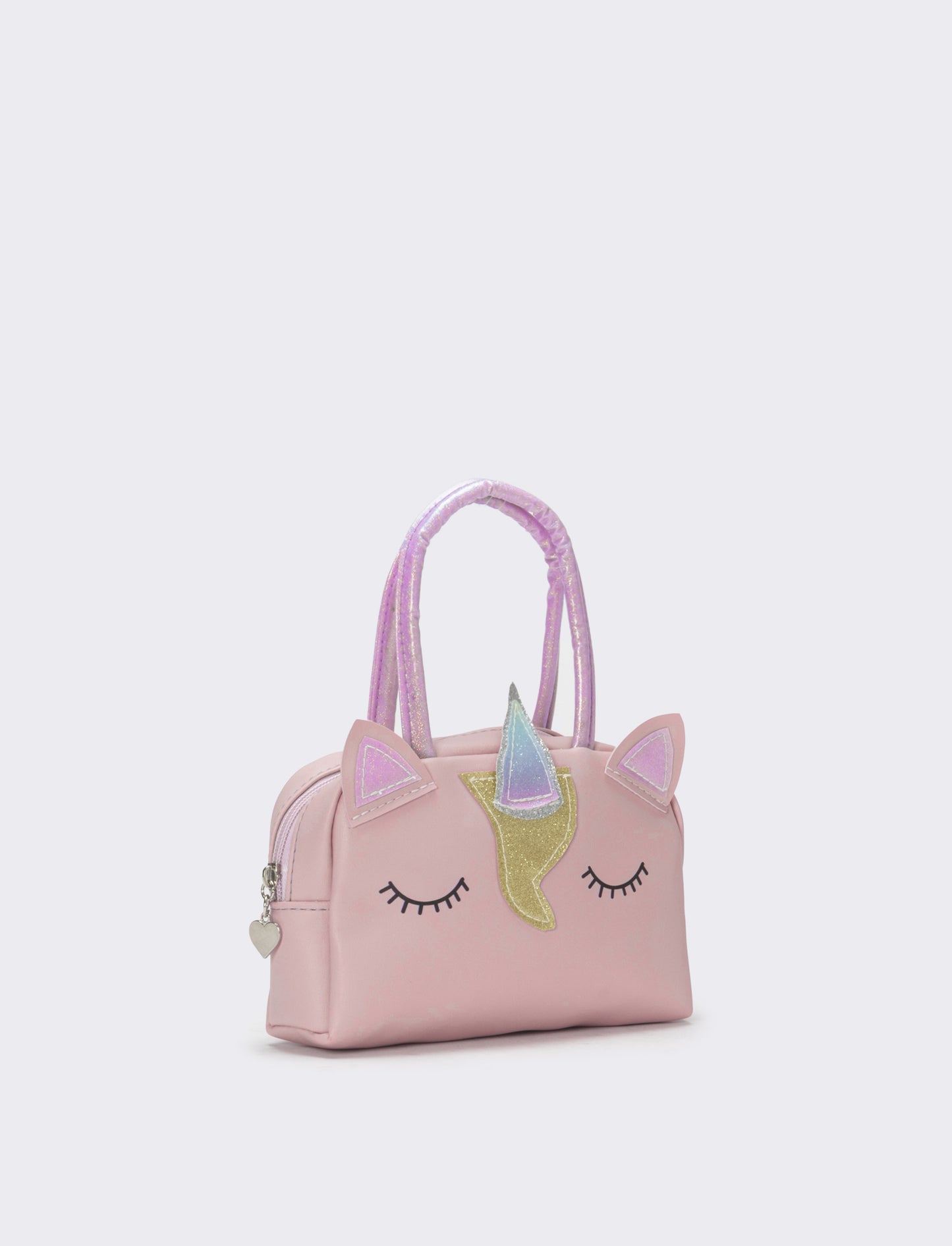Borsa bauletto bambina unicorno con glitter - Rosa