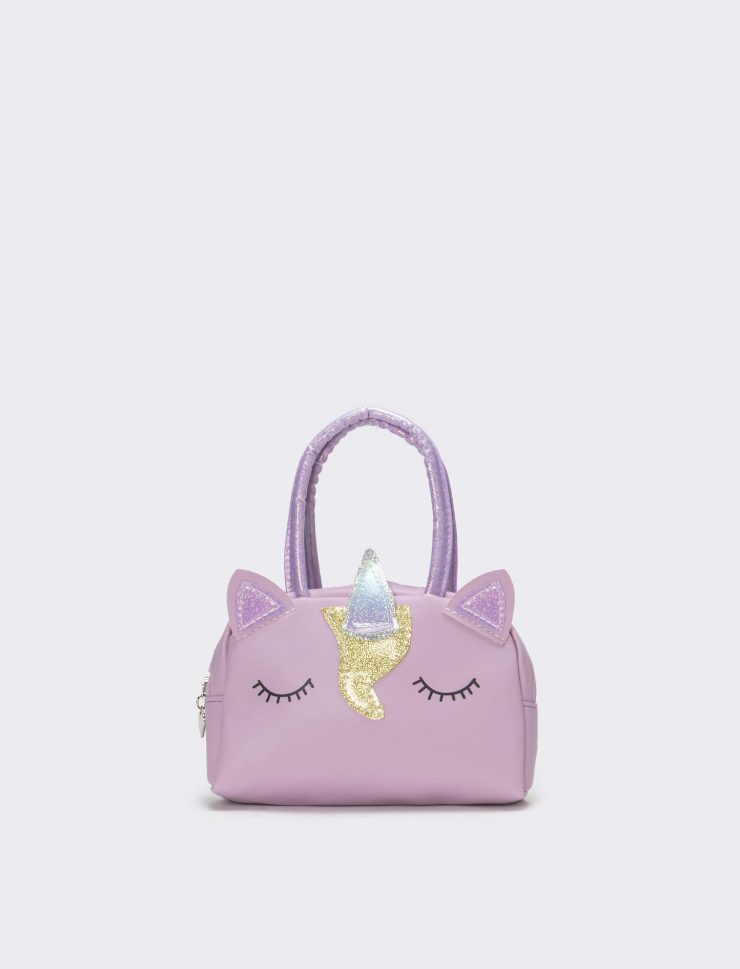 Borsa bauletto bambina unicorno con glitter - Viola