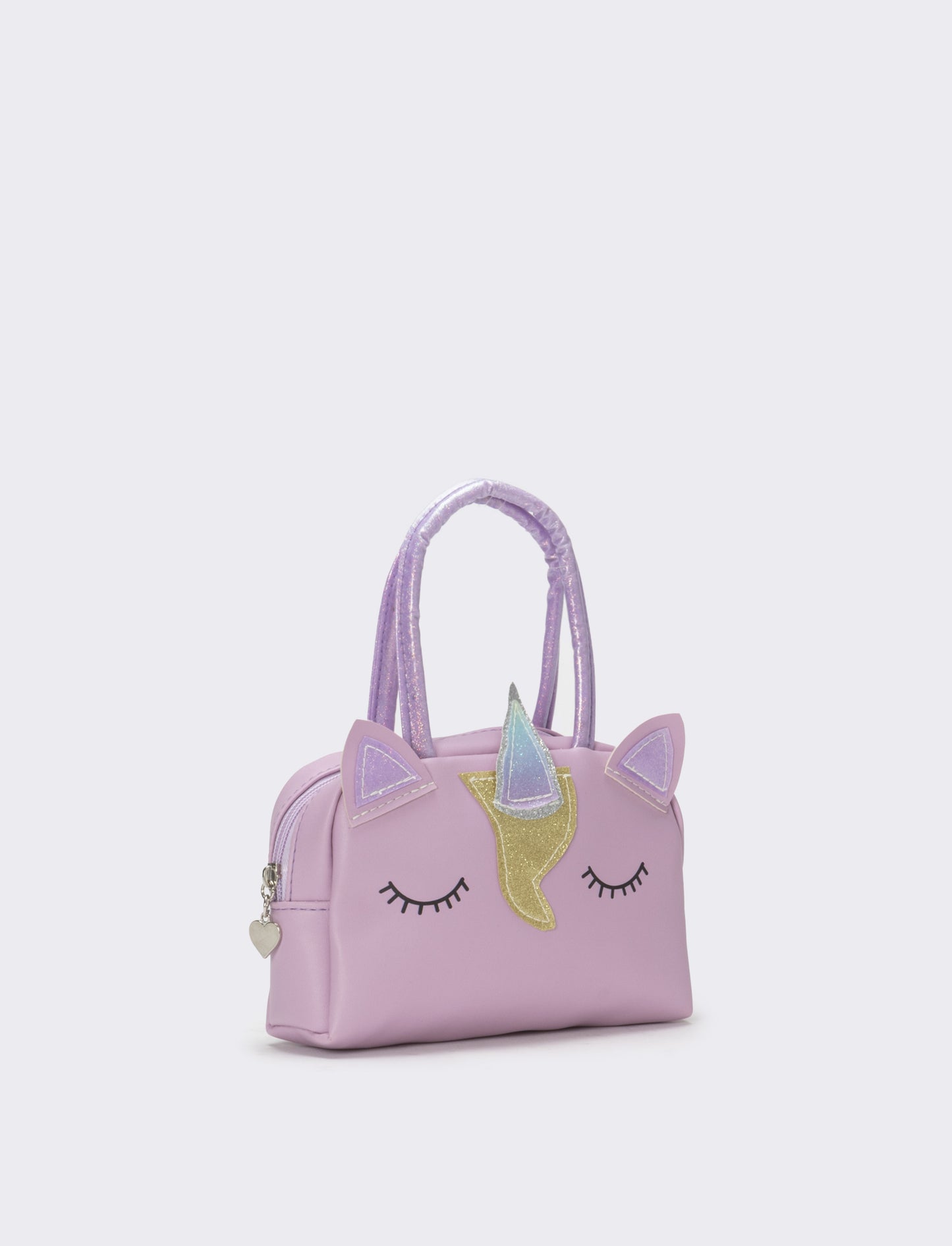 Borsa bauletto bambina unicorno con glitter - Viola