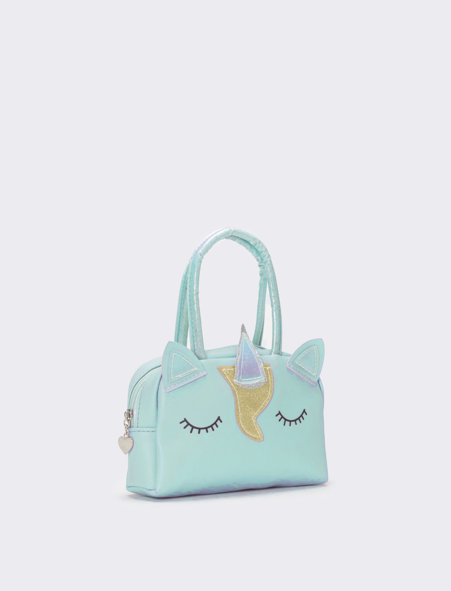Borsa bauletto bambina unicorno con glitter - Verde