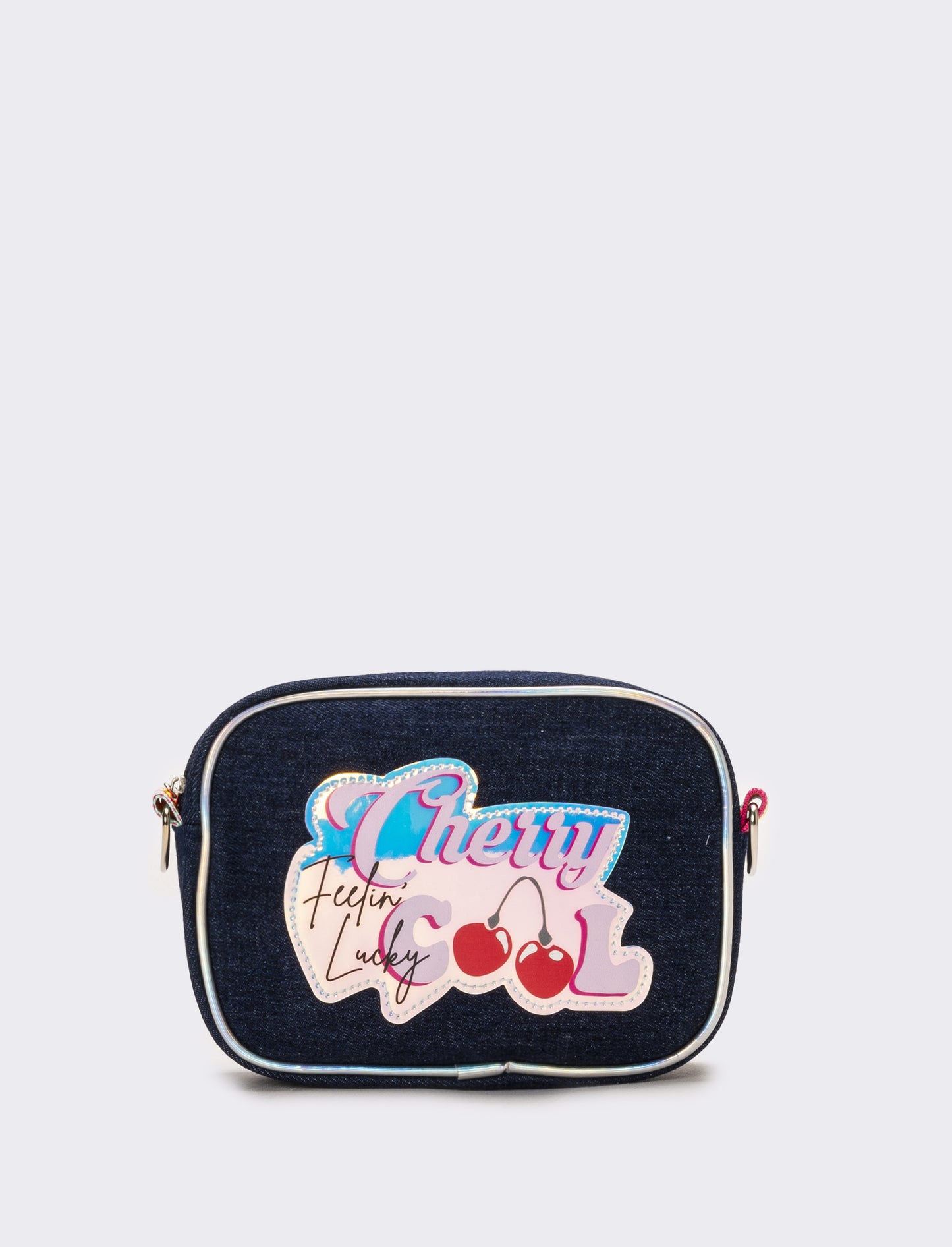 Borsa tracolla denim con tracolla rainbow bambina - DENIM SCURO