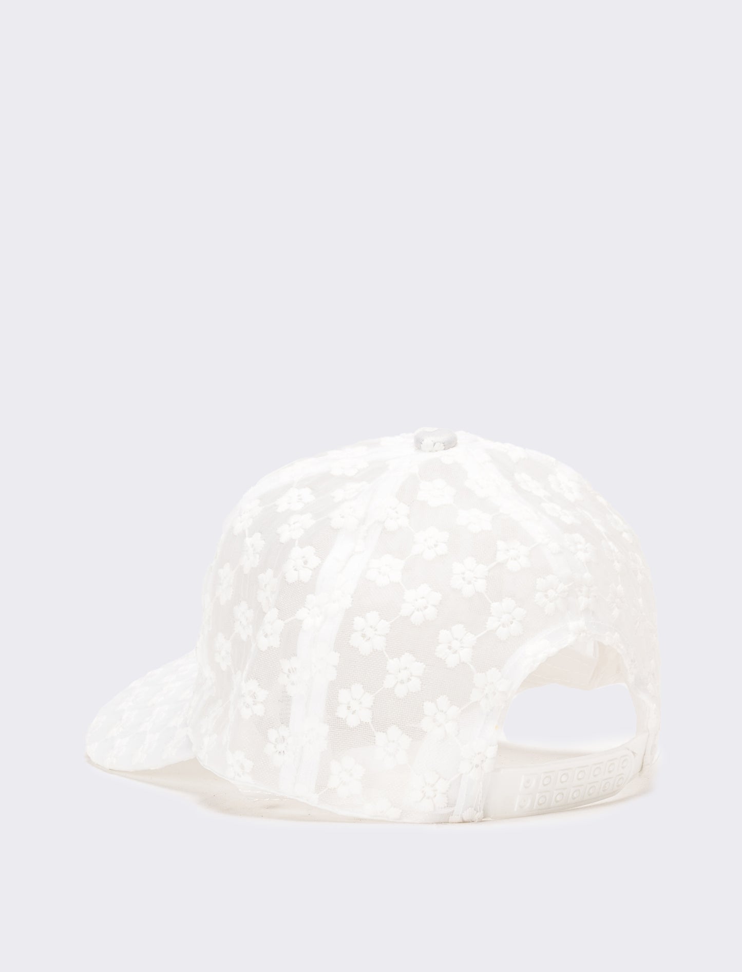 Cappello donna baseball margherite regolabile trasparente - Bianco