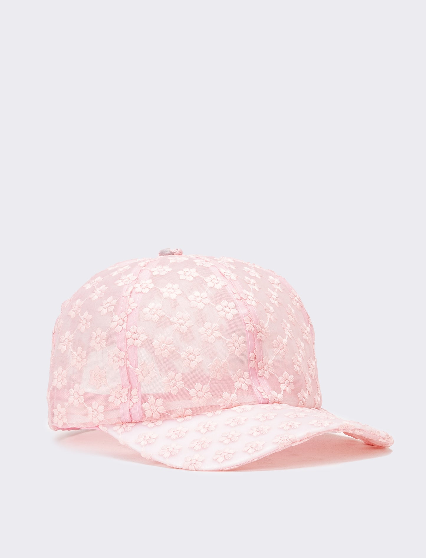 Cappello donna baseball margherite regolabile trasparente - Rosa