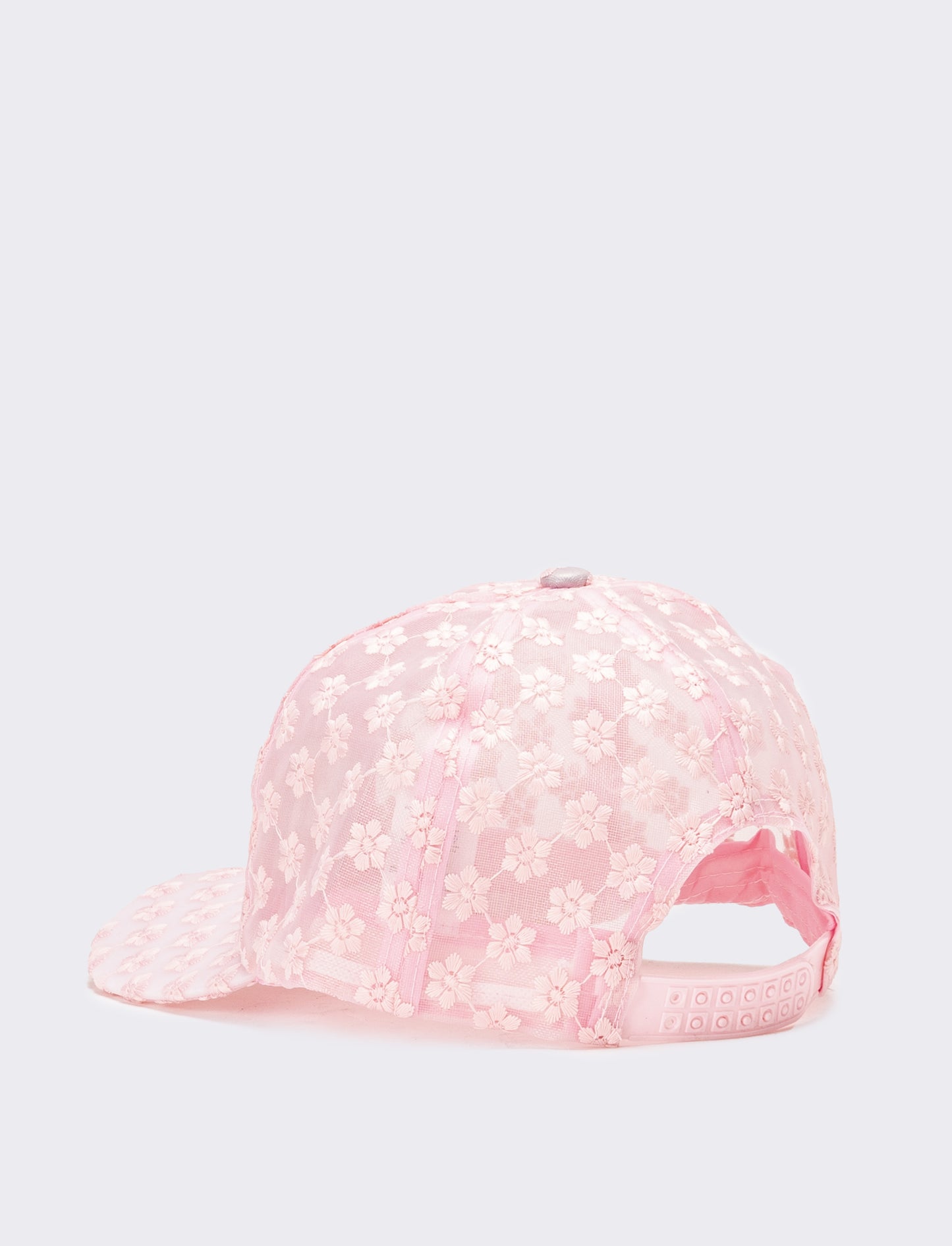 Cappello donna baseball margherite regolabile trasparente - Rosa