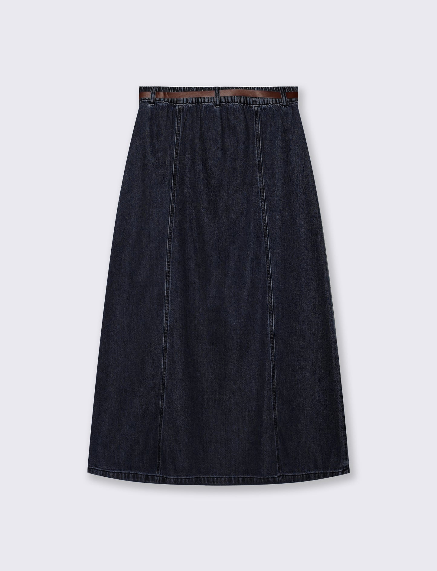 Gonna lunga in denim - DENIM SCURO