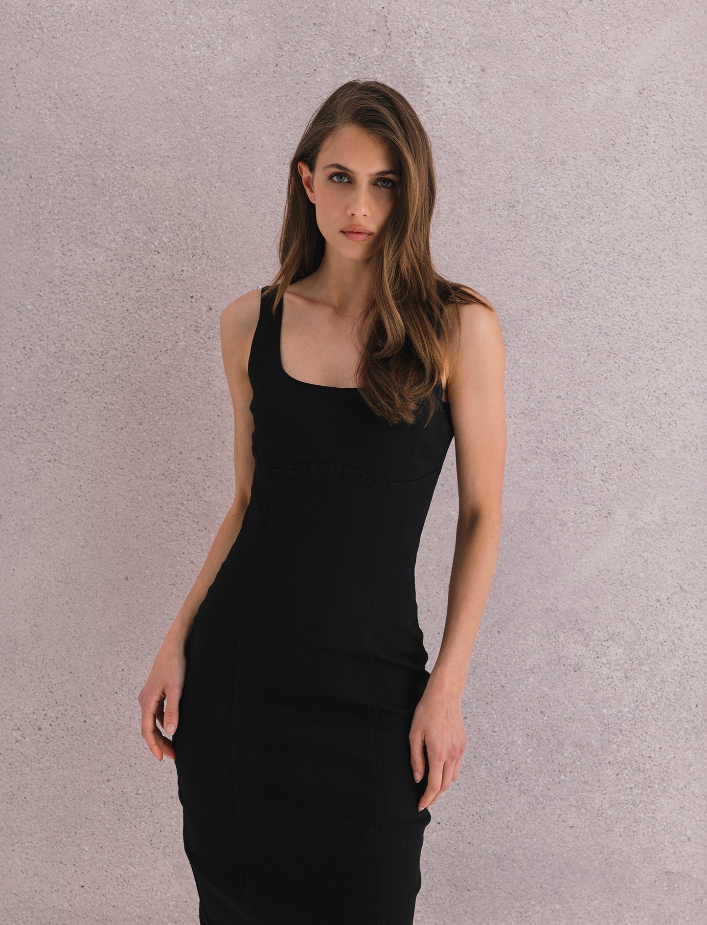 Vestito in denim - Nero