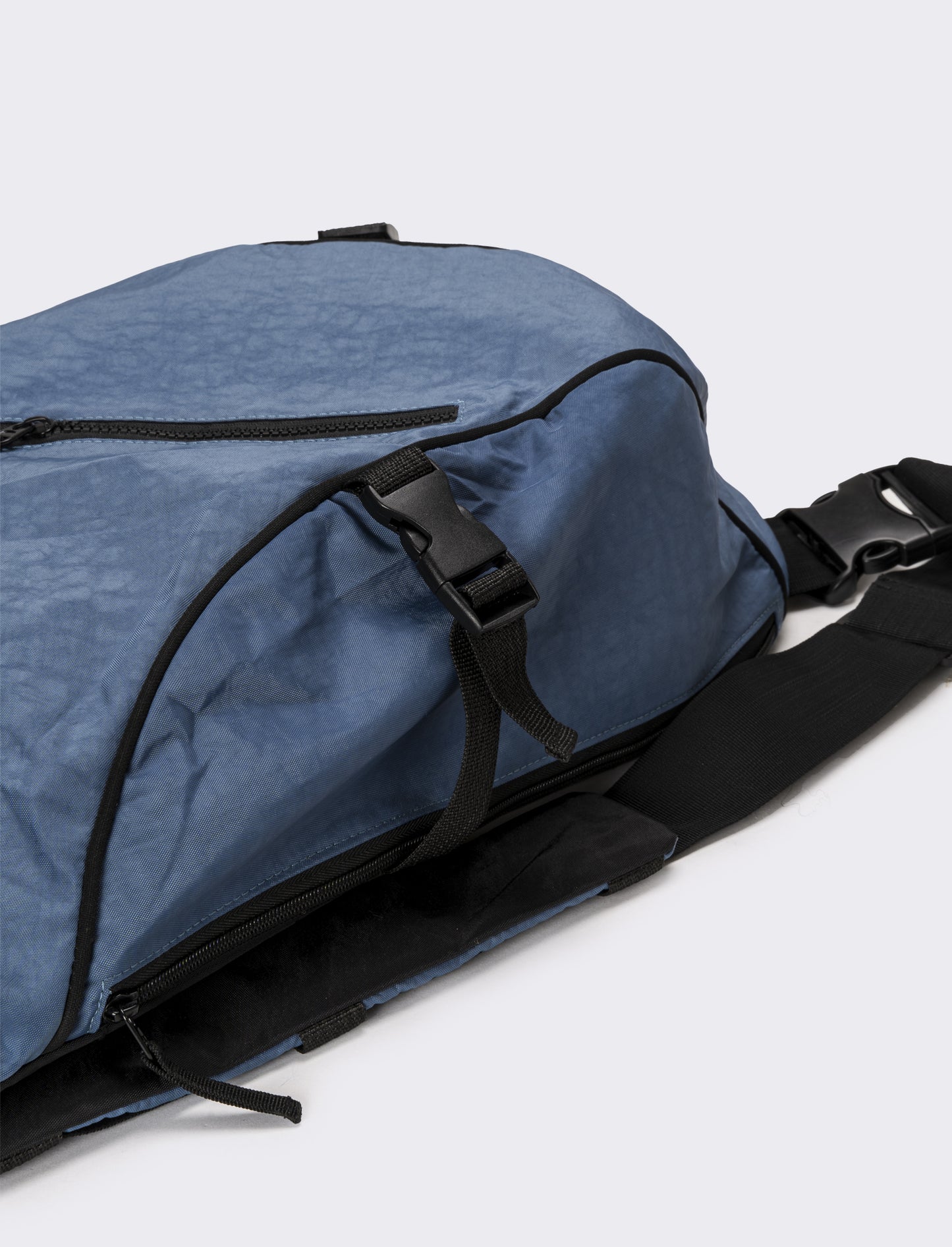 Borsa uomo monospalla grande in nylon - Denim