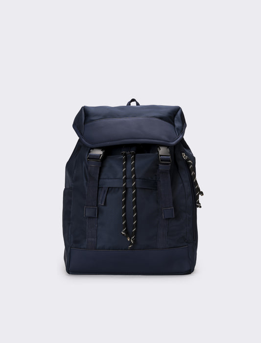 Zaino uomo con tasche e tiranti - Blu