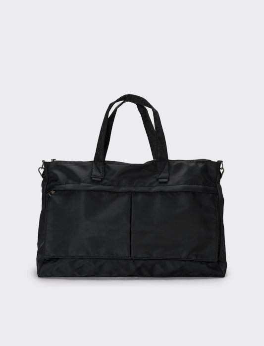 Borsone uomo in nylon - Nero