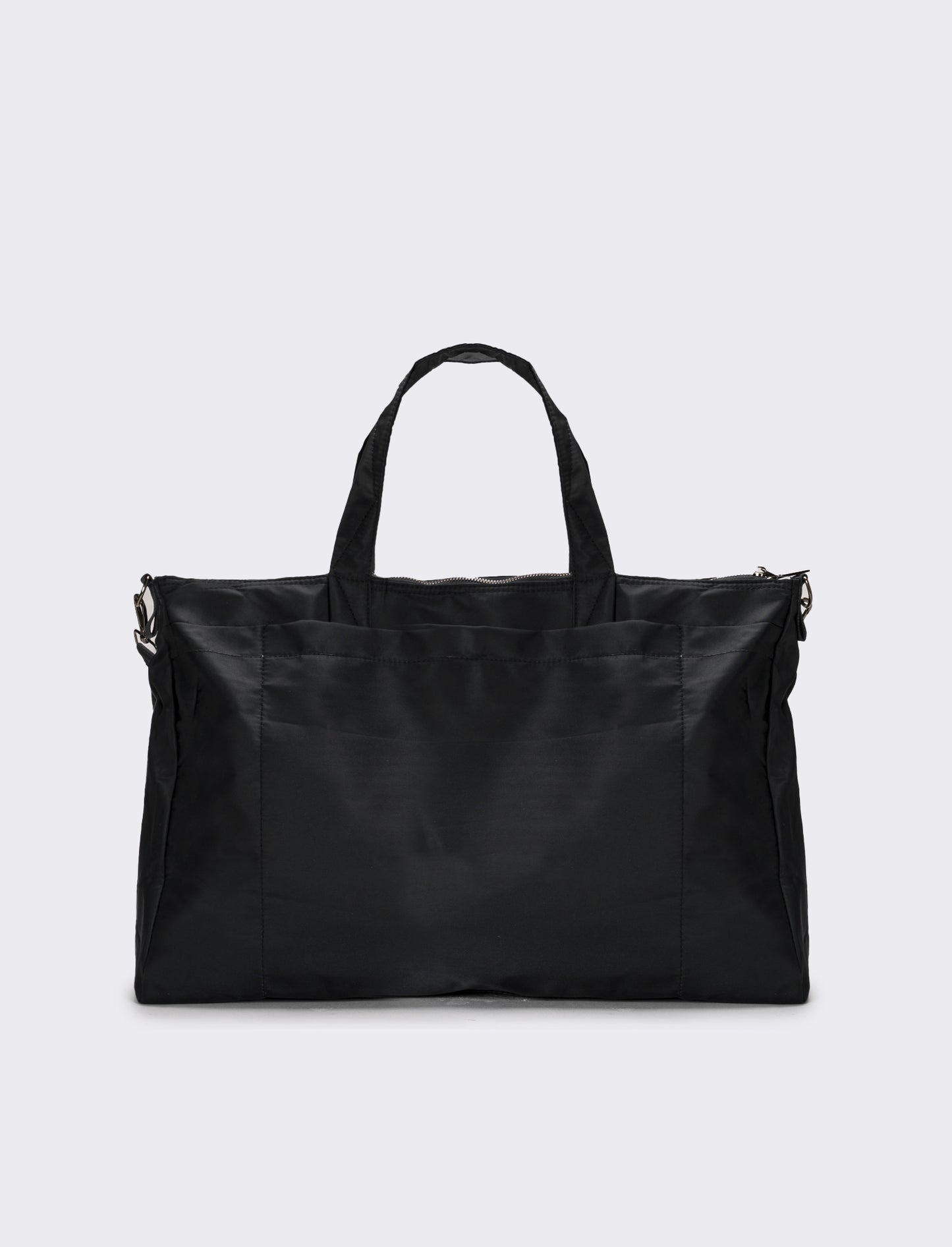Borsone uomo in nylon - Nero