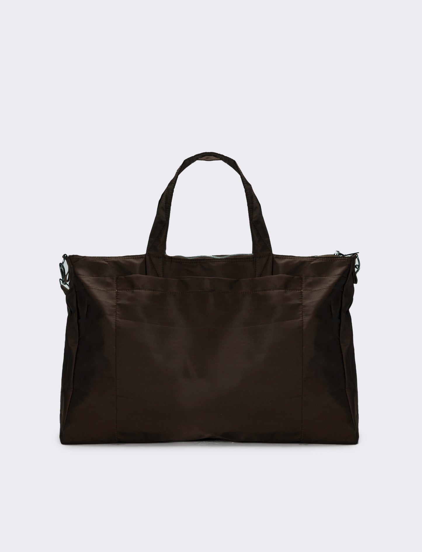 Borsone uomo in nylon - Marrone