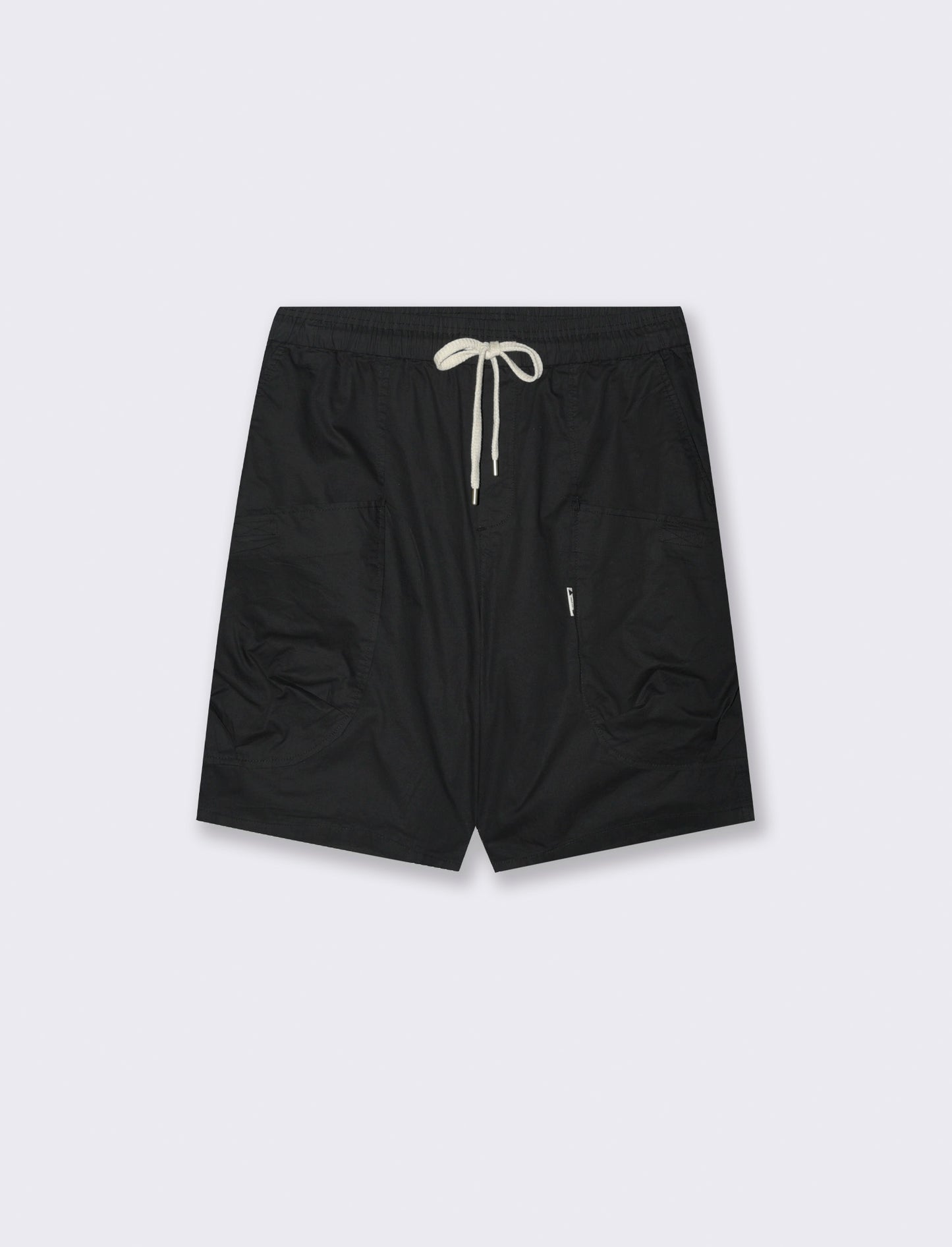 Bermuda jogger cargo relaxed fit da uomo - Nero