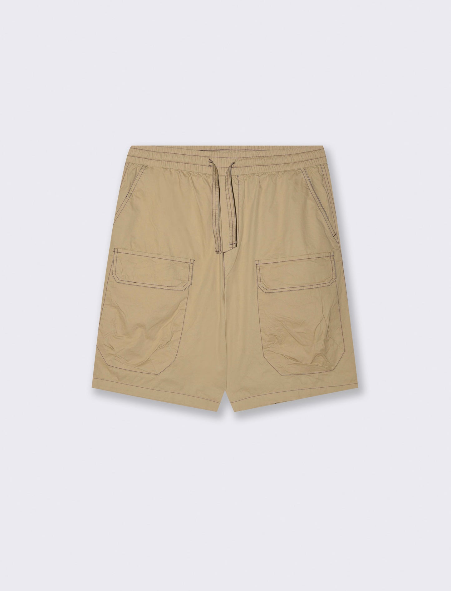 Bermuda jogger cargo relaxed fit da uomo - Beige
