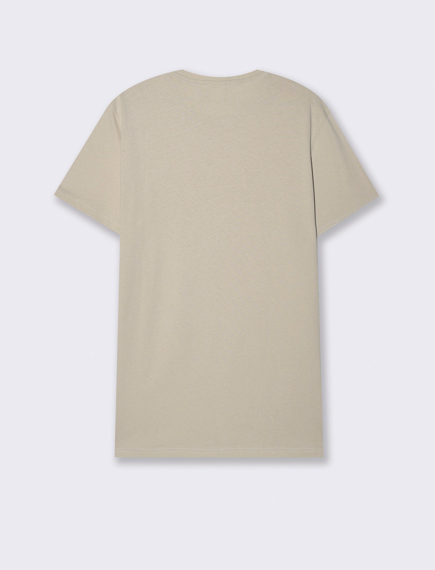 T-shirt in cotone con stampa regular fit da uomo - Grigio ghiaccio