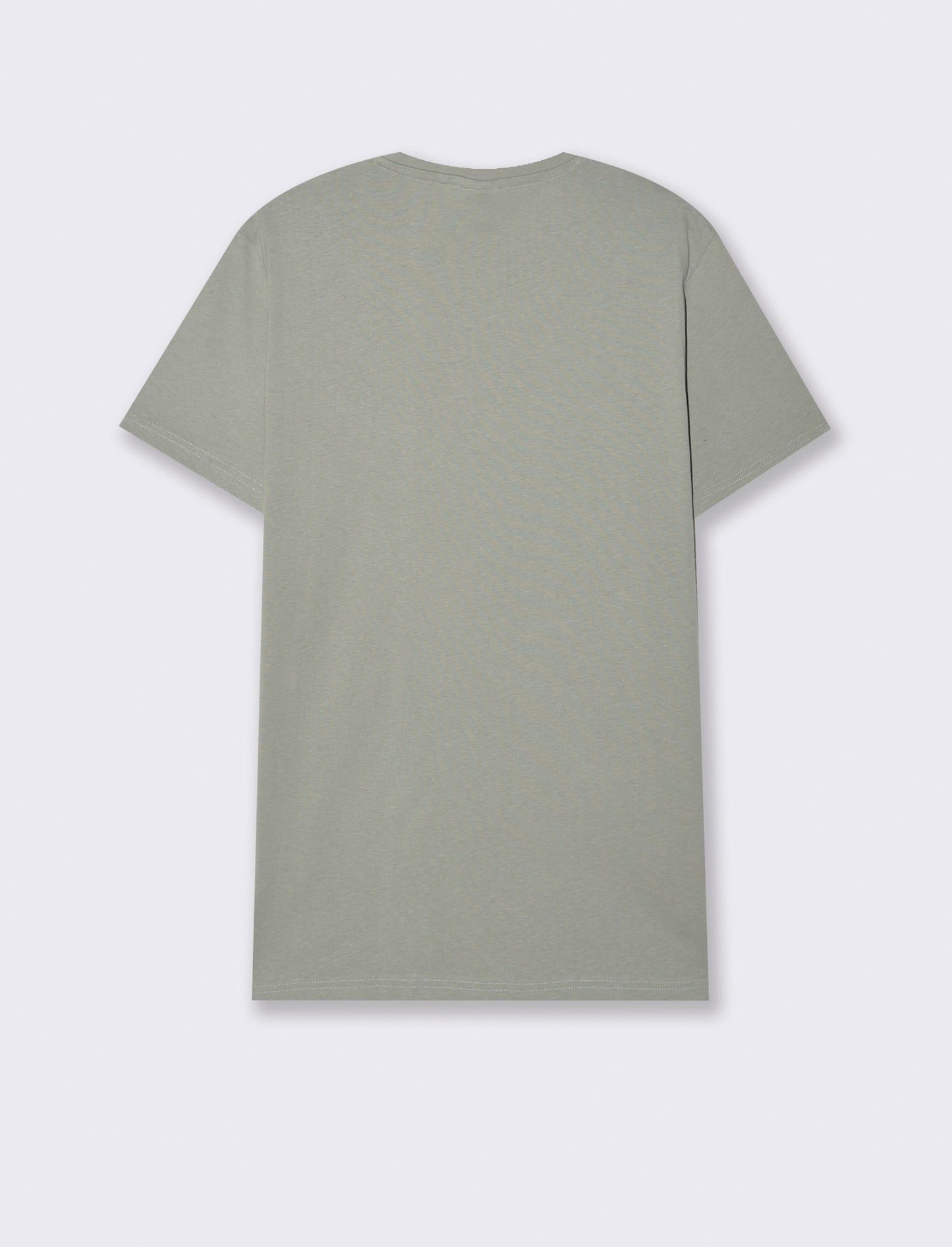 T-shirt in cotone con stampa regular fit da uomo - Verde