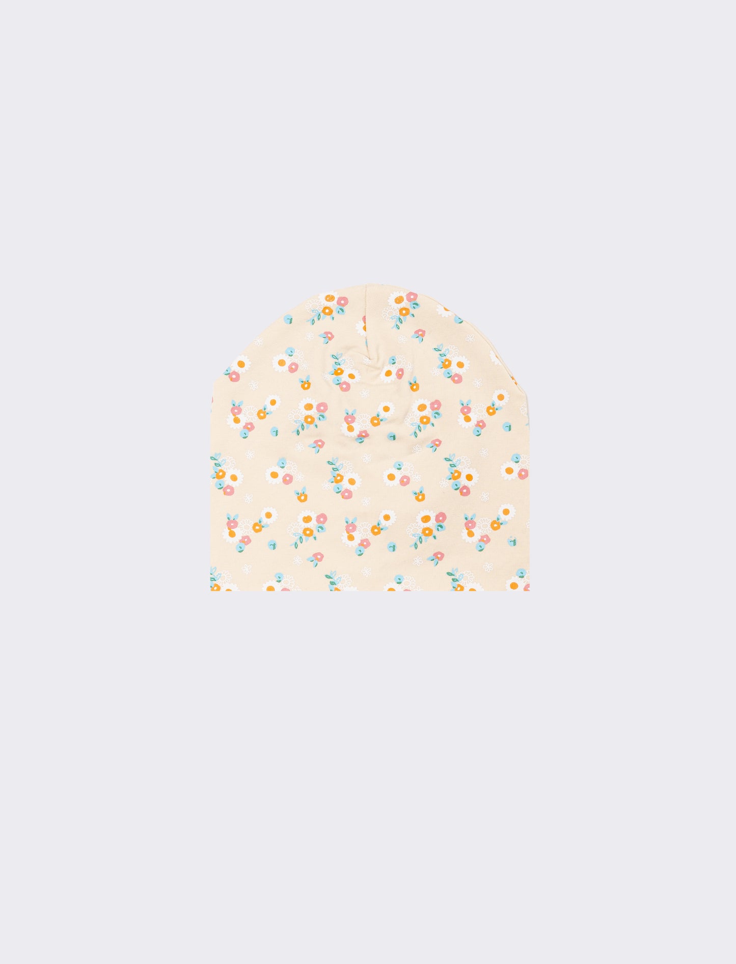 Cappello bambina con stampa fiorellini - Beige