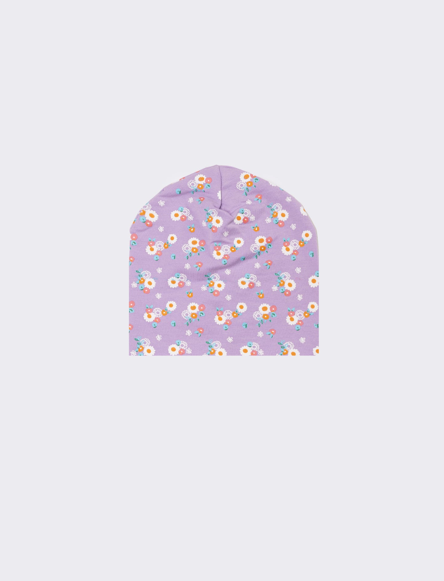 Cappello bambina con stampa fiorellini - Lilla