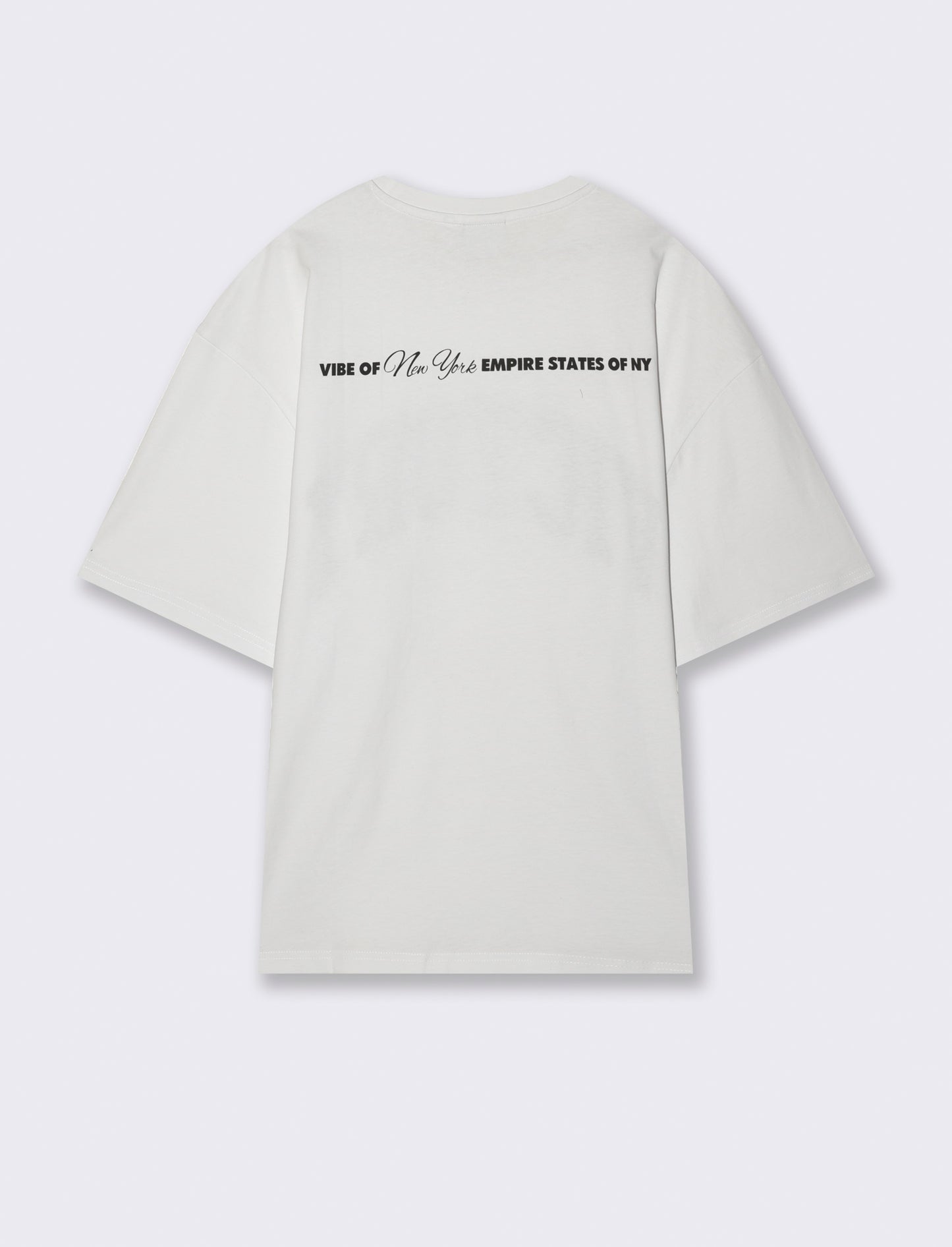 T-shirt boxy fit con stampa da uomo - Bianco