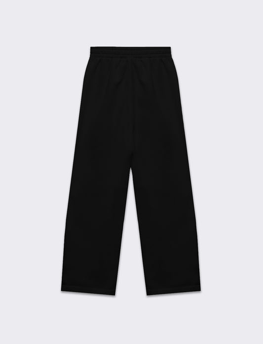 Jogger basico flare da donna - Nero