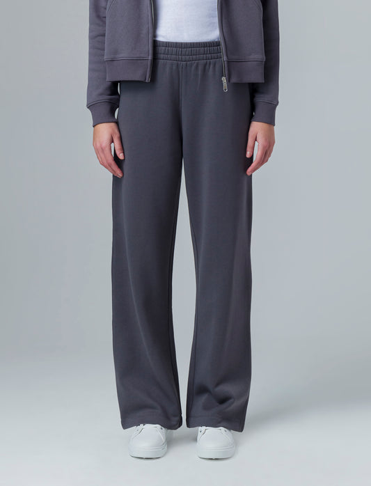 Jogger basico flare da donna - Grigio piombo