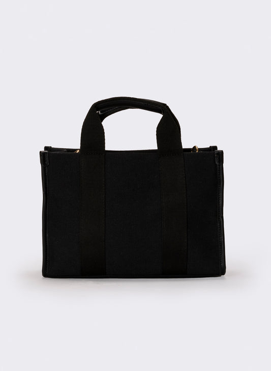 Shopper donna con manici corti - Nero