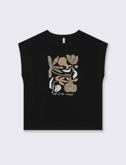 Woman's sequin print t-shirt - 