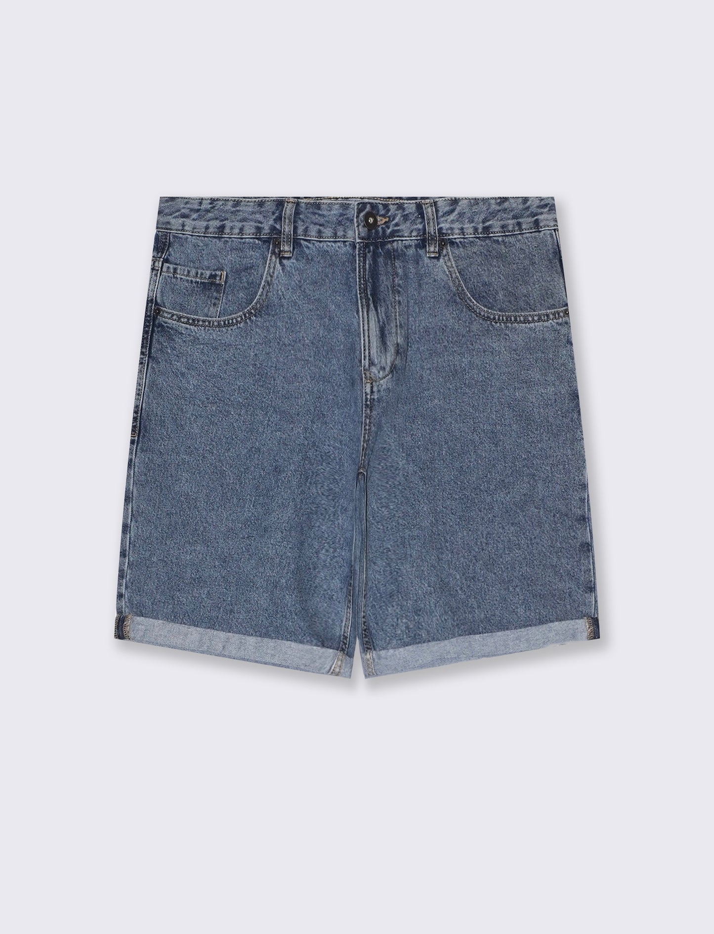 Bermuda jeans straight fit: da uomo - Denim