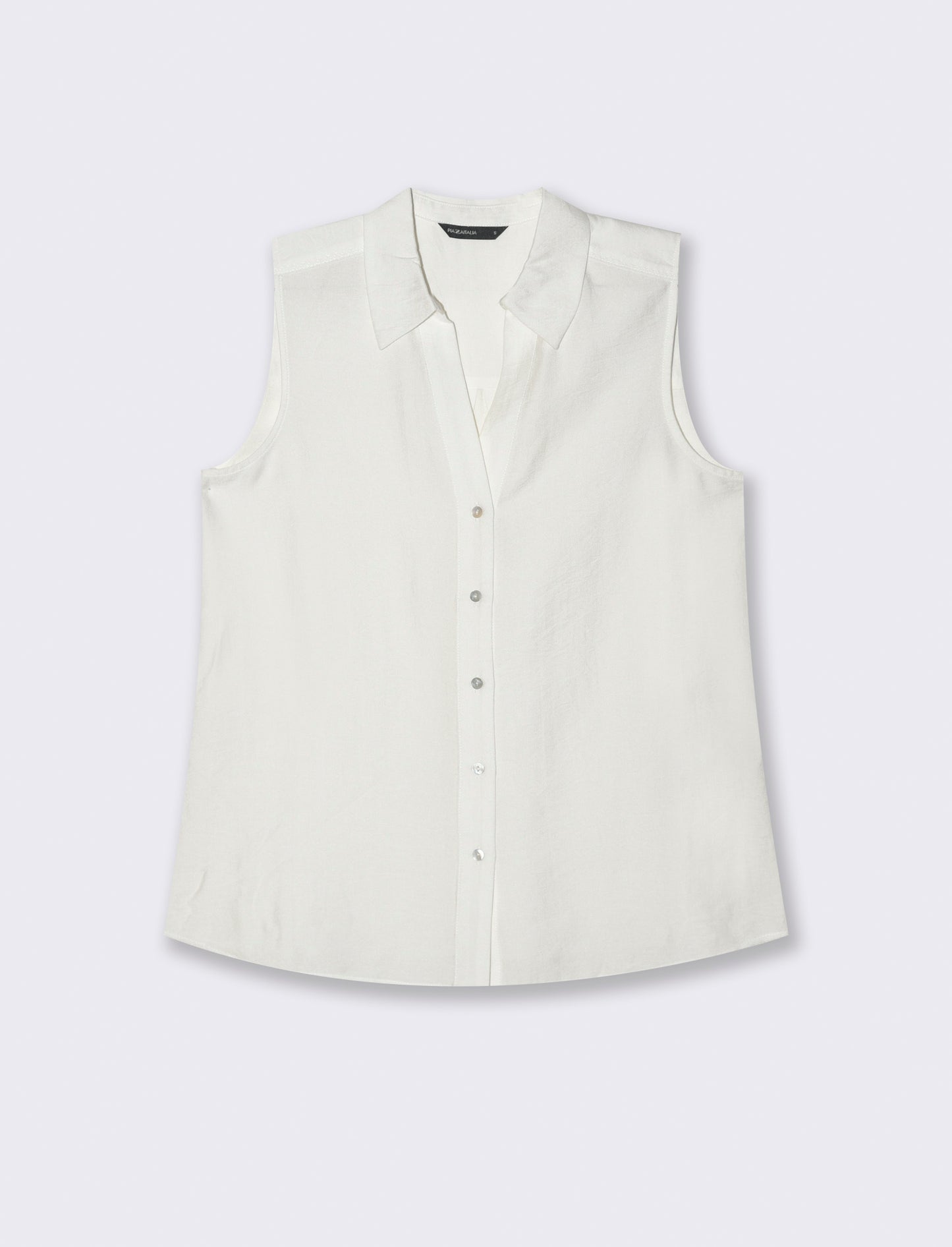 CAMICIA SMANICATA - Bianco latte