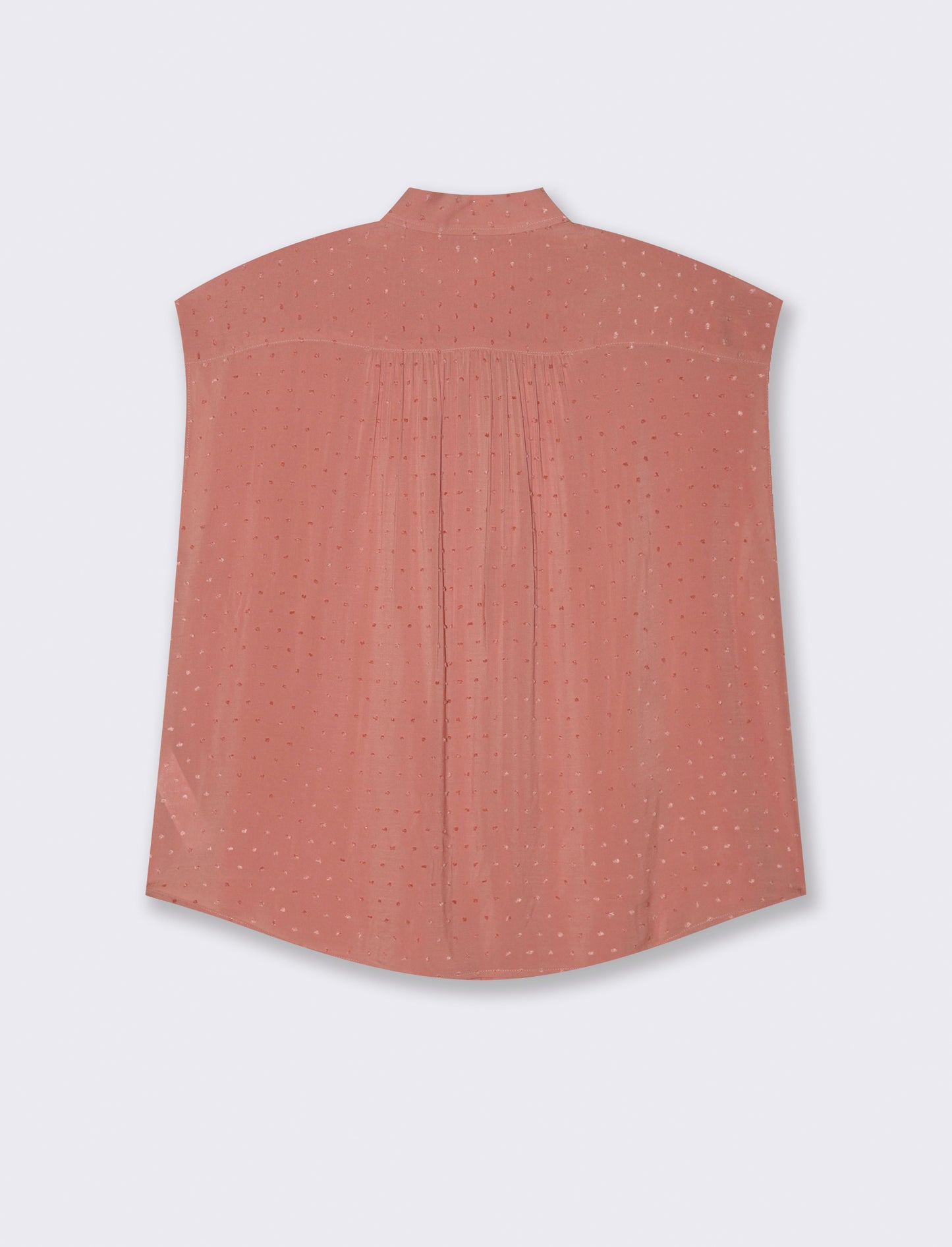 CAMICIA CON MANICHE AD ALETTA - Rosa polvere