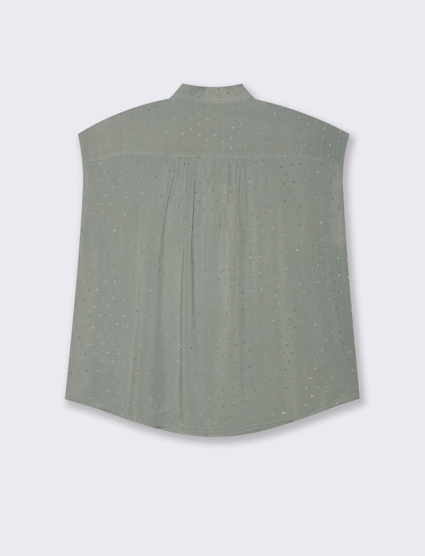 CAMICIA CON MANICHE AD ALETTA - Verde foresta