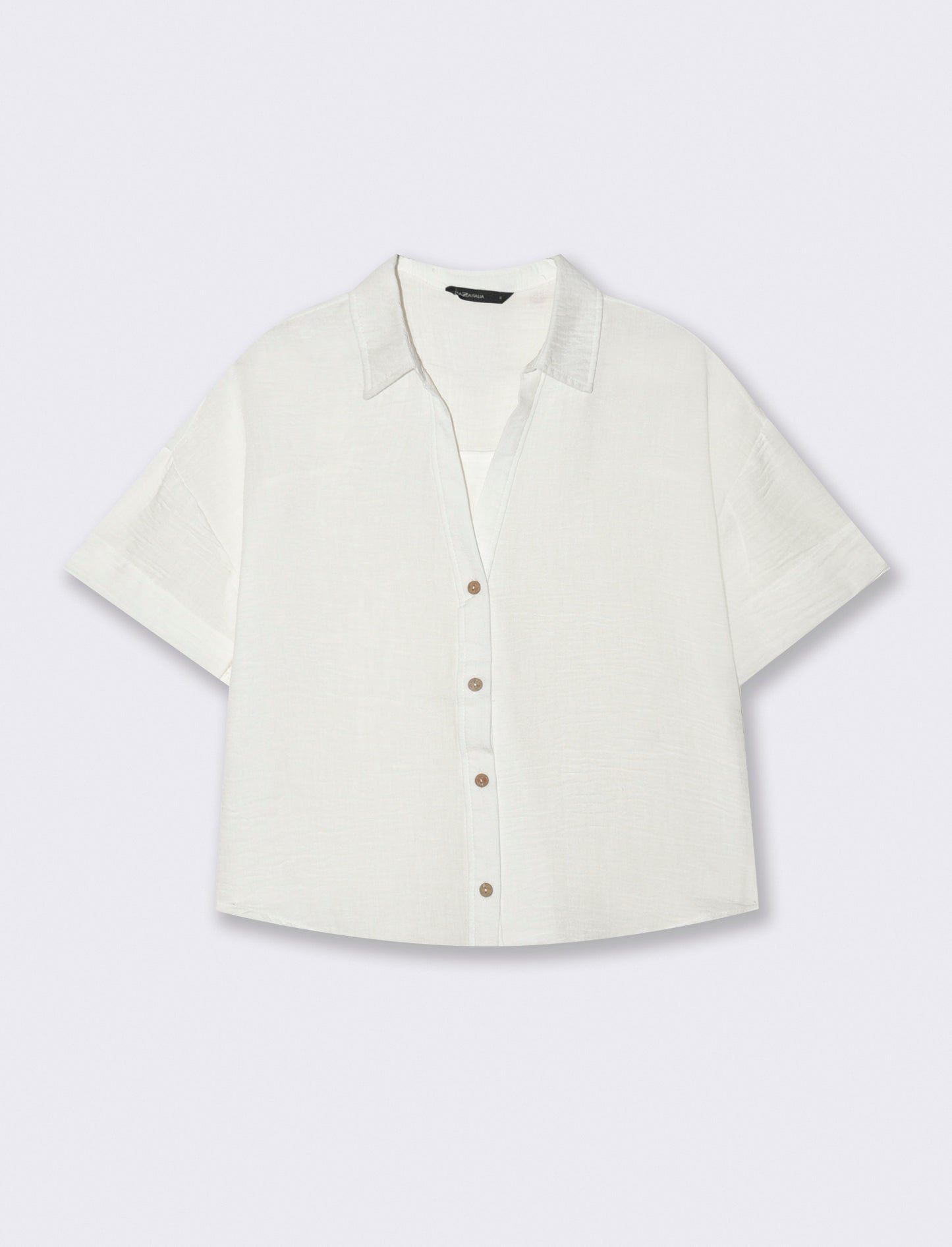 CAMICIA MANICA CORTA - Bianco latte
