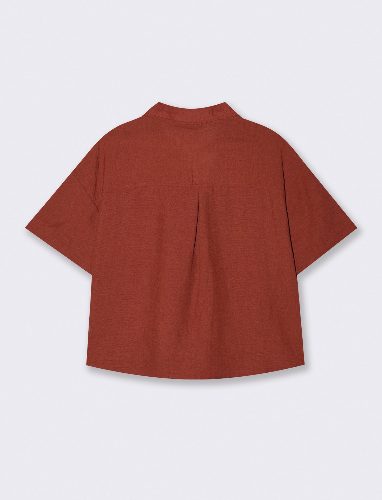CAMICIA MANICA CORTA - Marrone bruciato