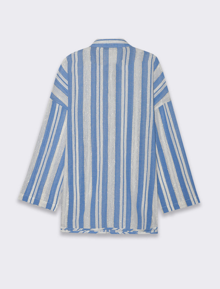 CAMICIA CON TESSUTO CON FILO EFFETTO METALLO - var 2
