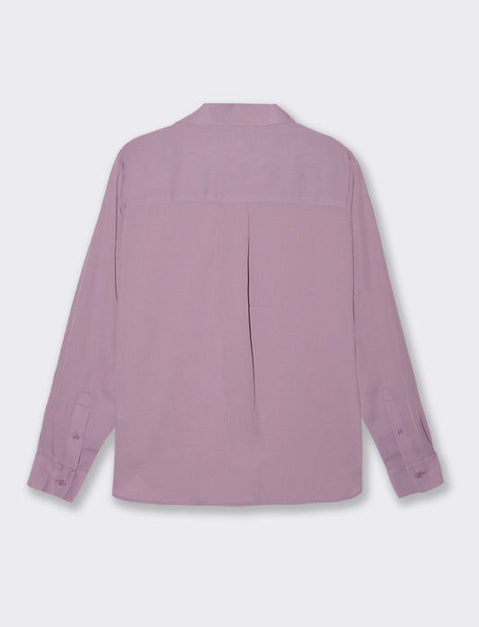 CAMICIA BASICA - Viola malva