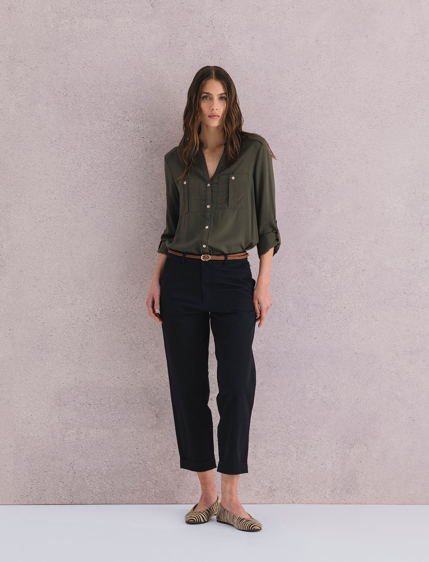 PANTALONE CHINO - Nero