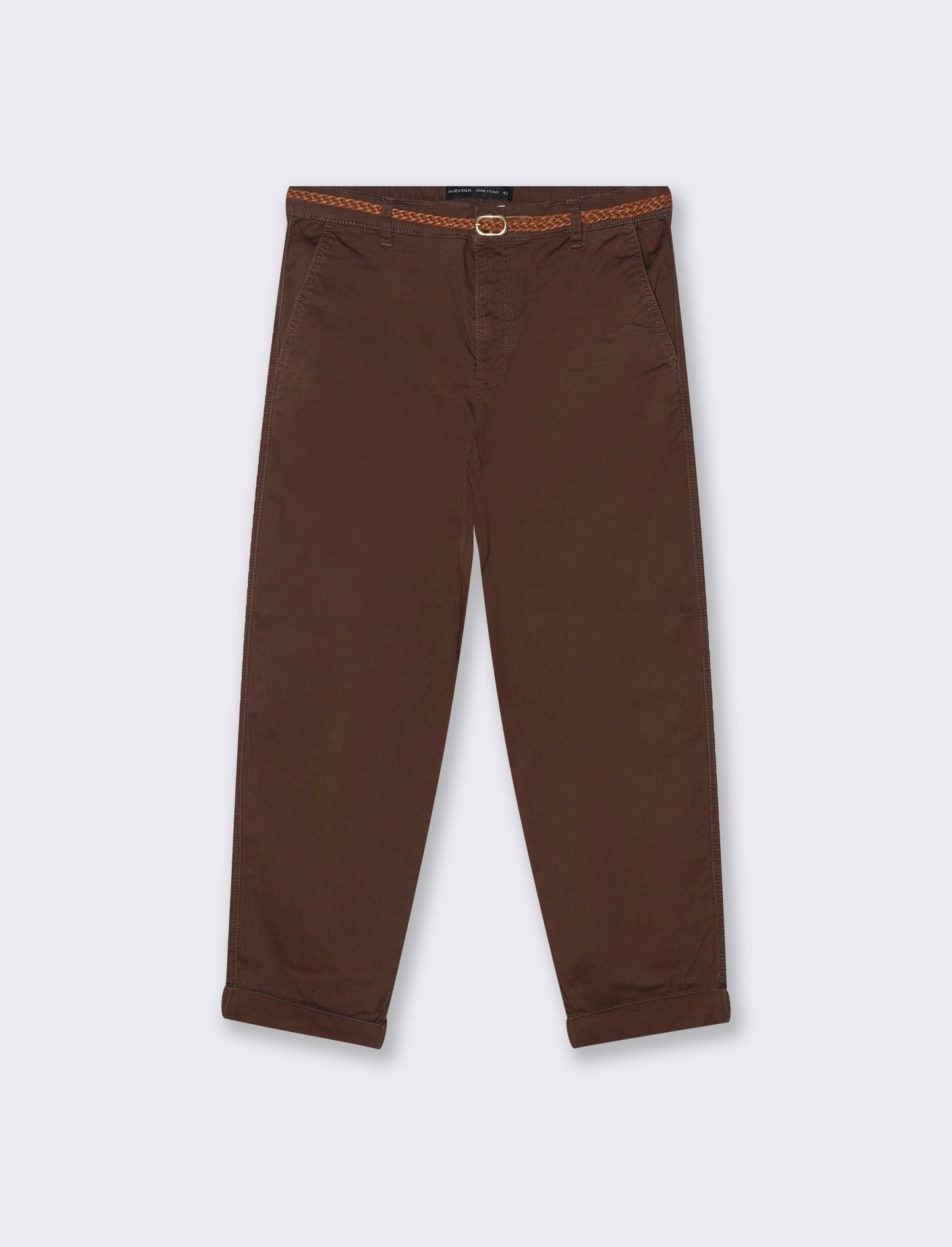 PANTALONE CHINO - Marrone cioccolato