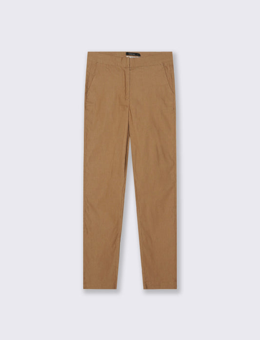 PANTALONE SLIM - Caramello